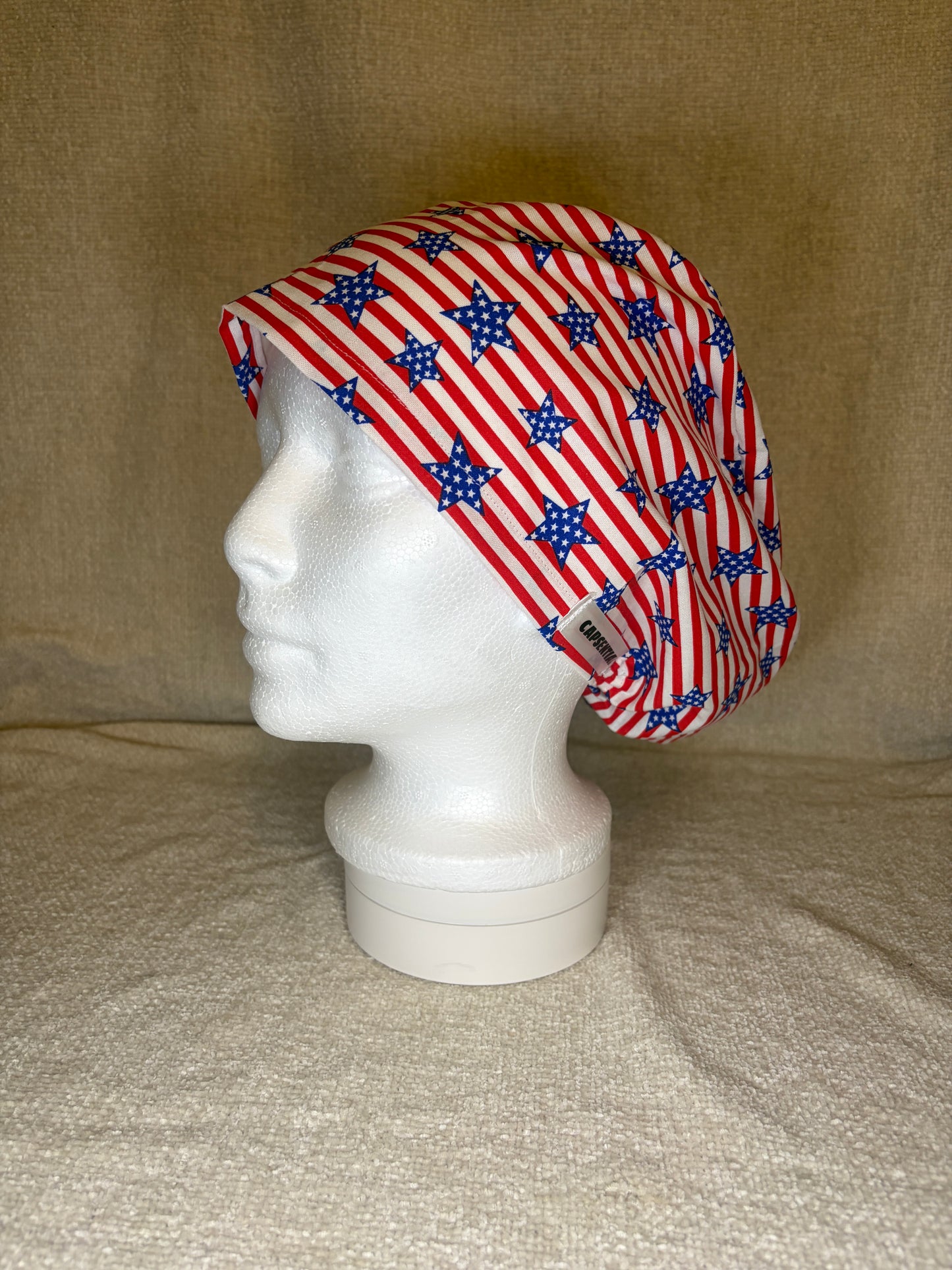 Stars and Stripes Euro Scrub Cap