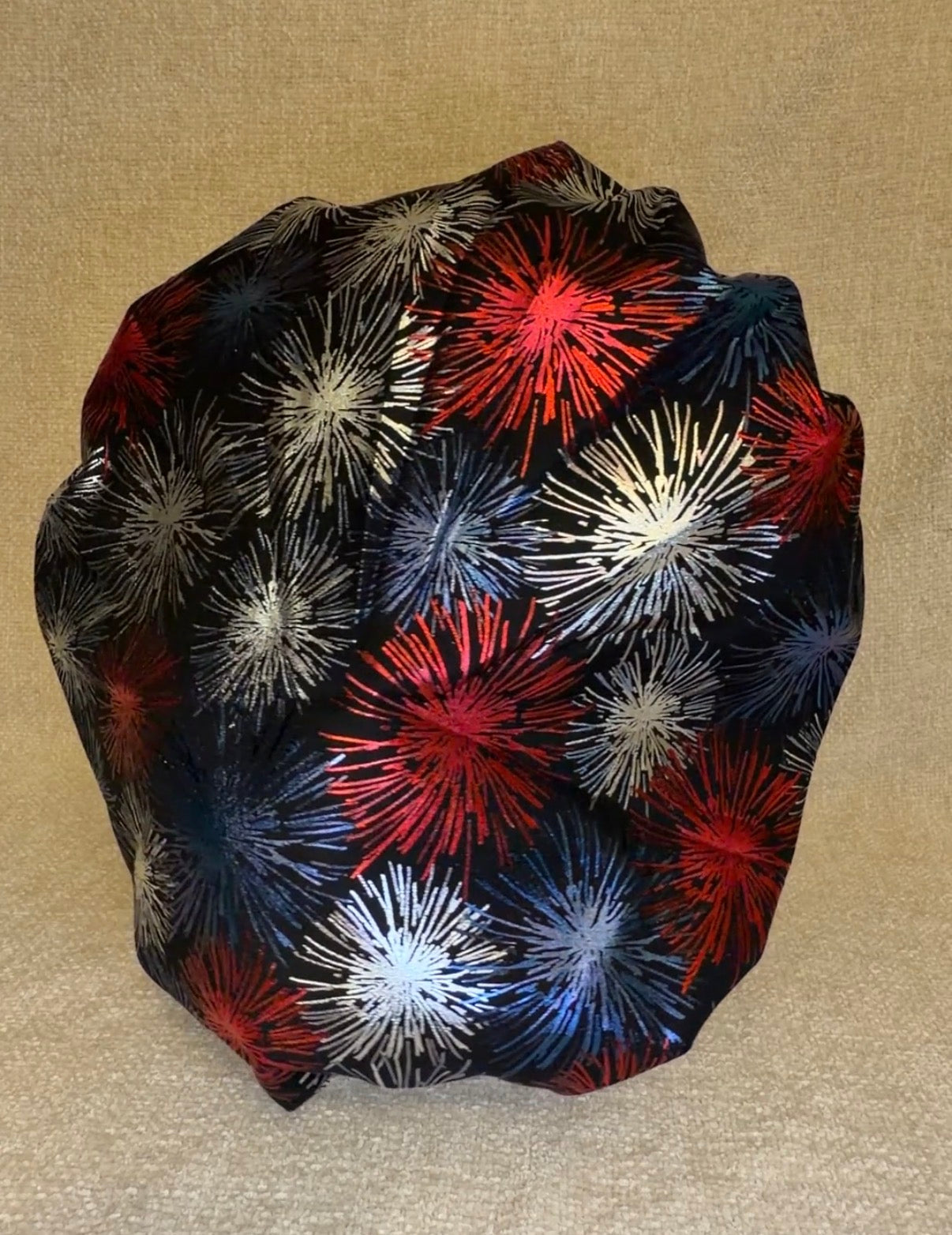 Bouffant/Ponytail: Metallic Fireworks