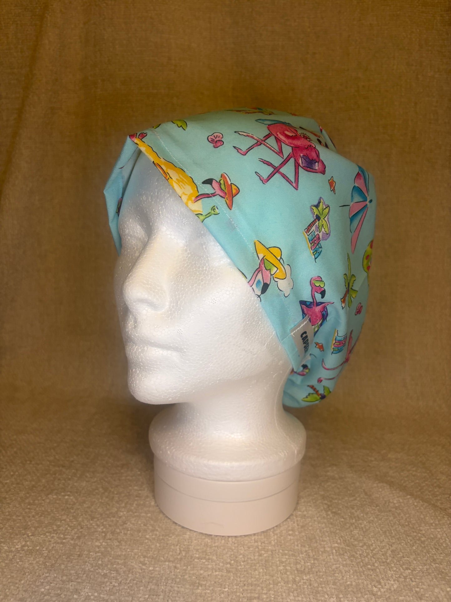 Flamingo & Chill Euro Scrub Cap