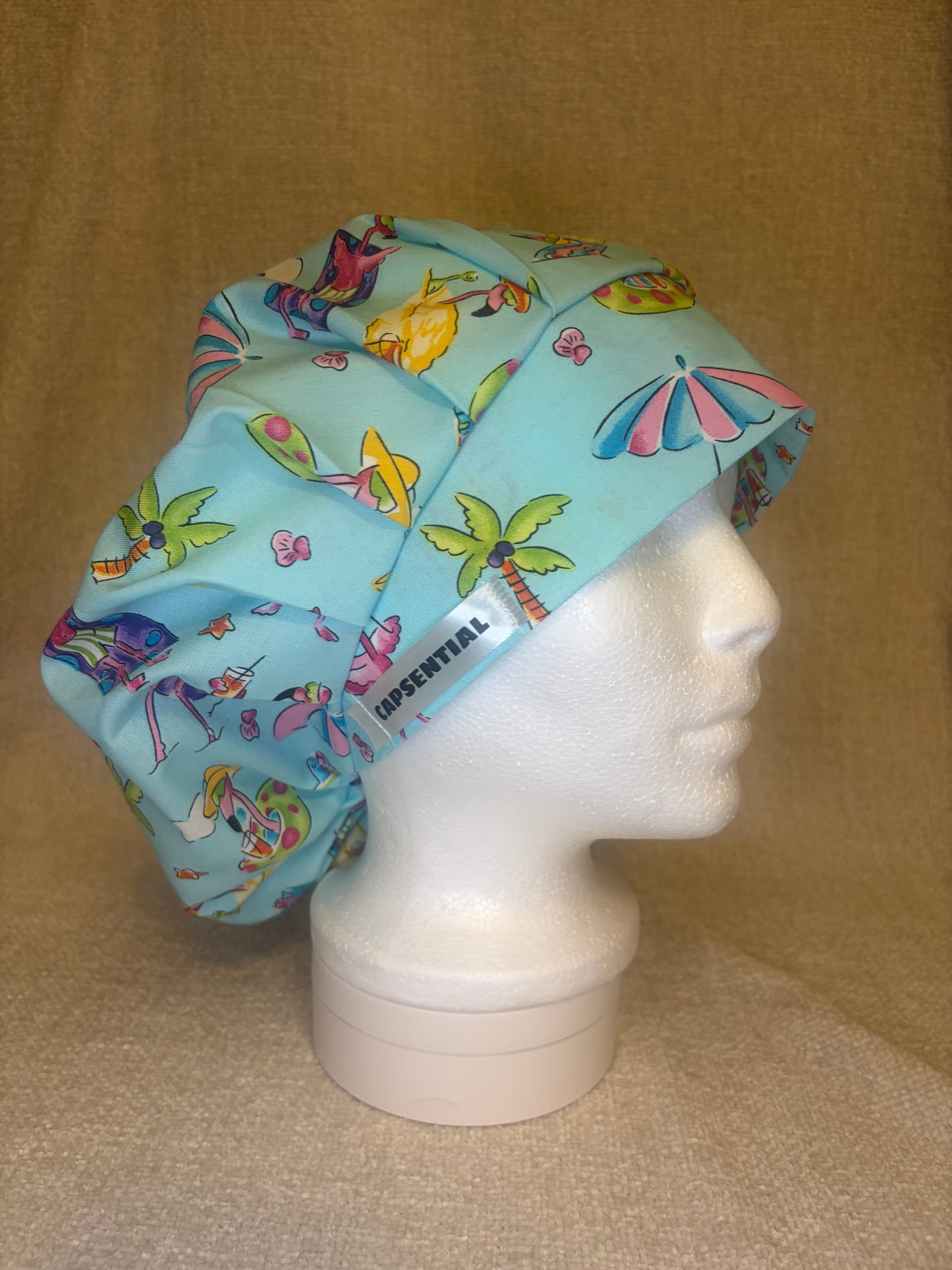 Bouffant/Ponytail: Flamingo & Chill