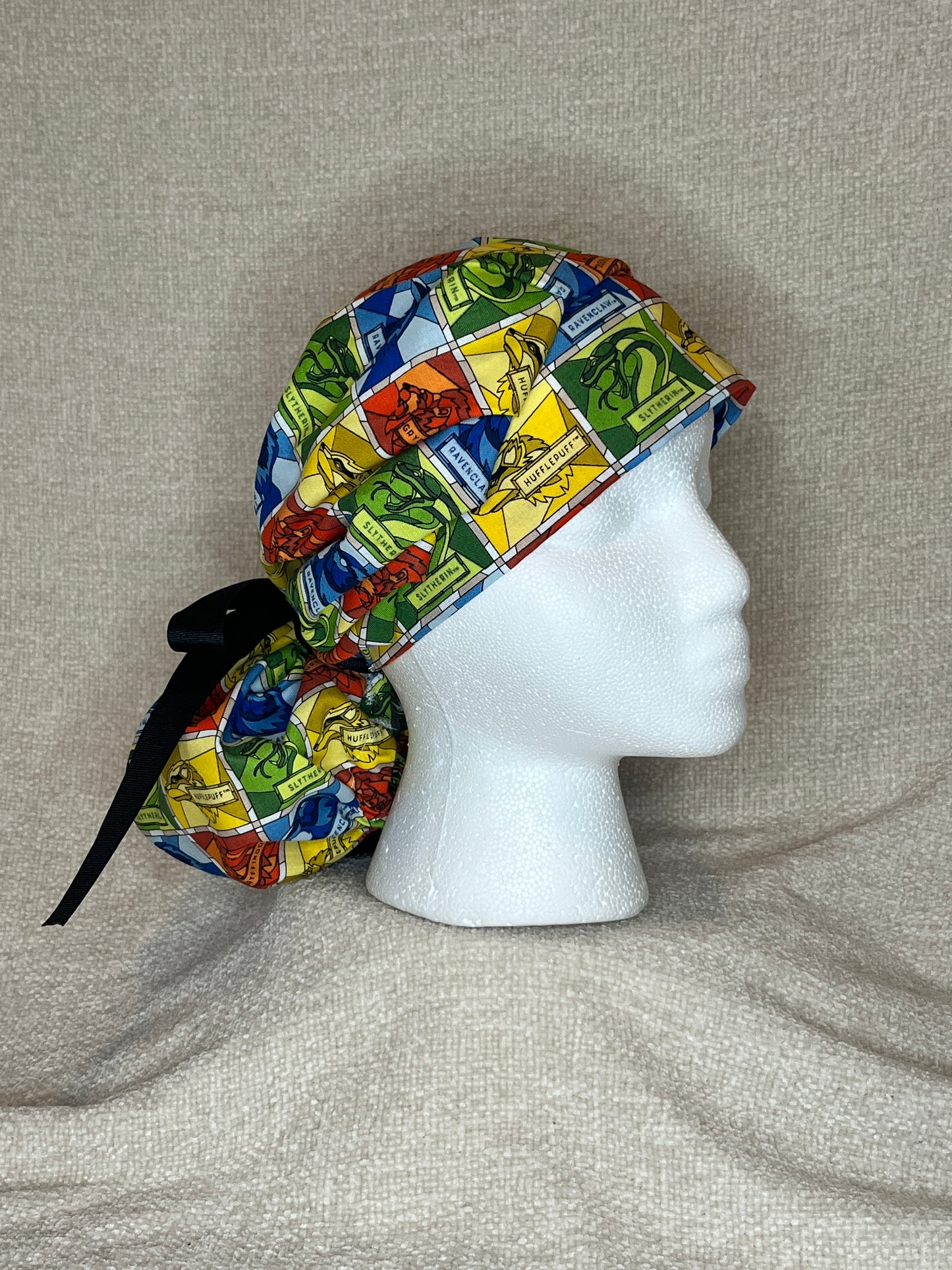 Bouffant/Ponytail: Harry Potter Stained Glass