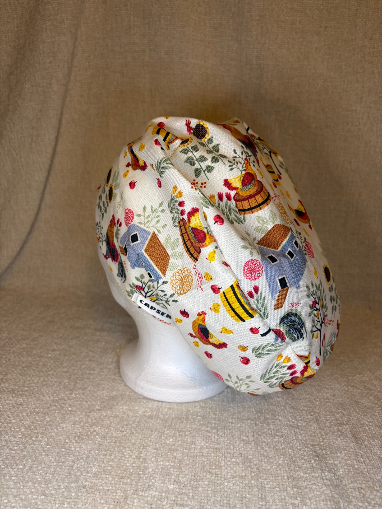 Farmhouse Harvest Scrub Cap – Euro Style | Capsential