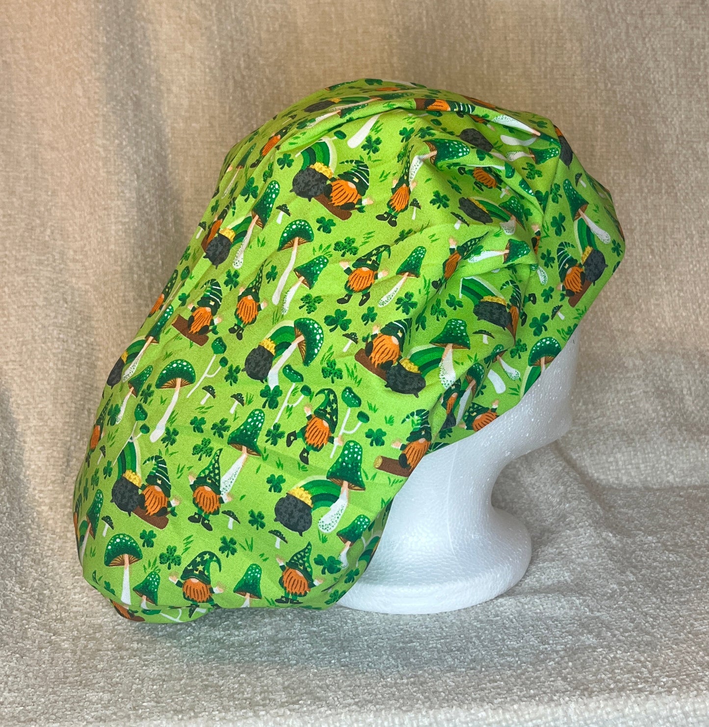 Bouffant/Ponytail: St. Patrick's Gnomes