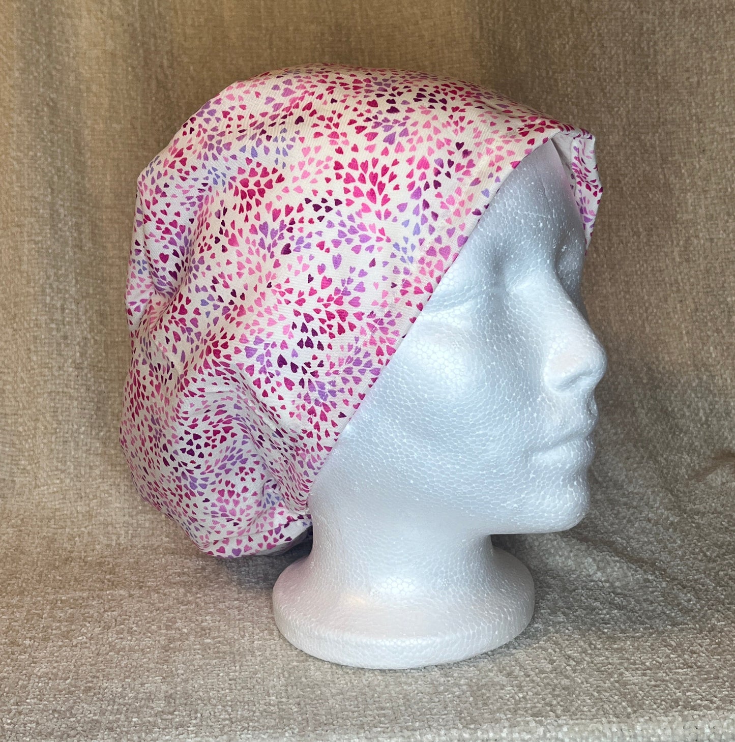 Mini Hearts Euro Scrub Cap