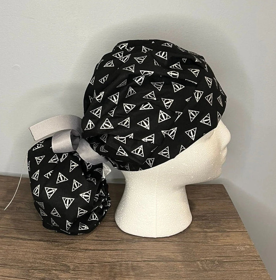 Bouffant/Ponytail: Deathly Hallows (Silver)