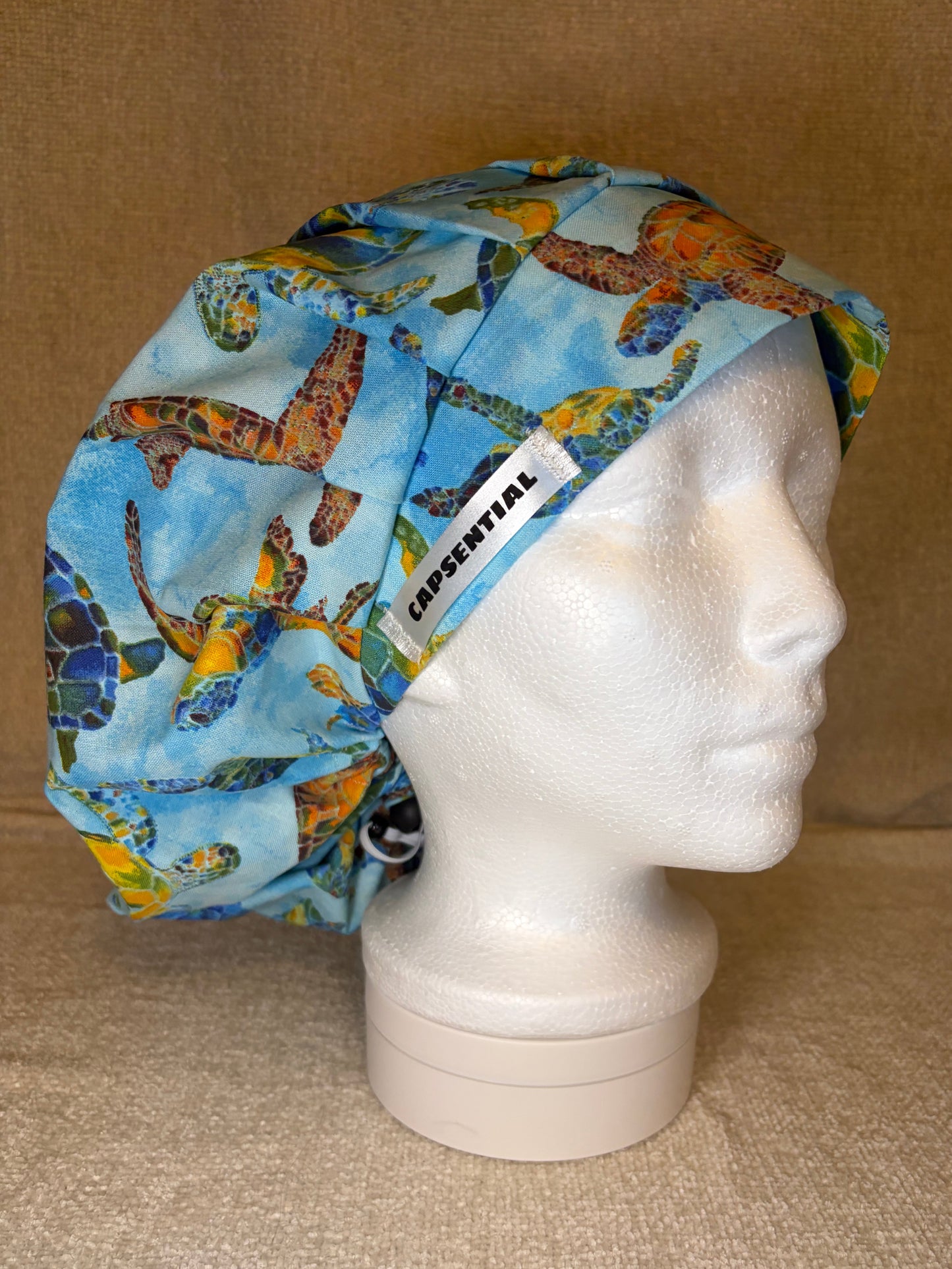 Bouffant/Ponytail: Sea Turtles