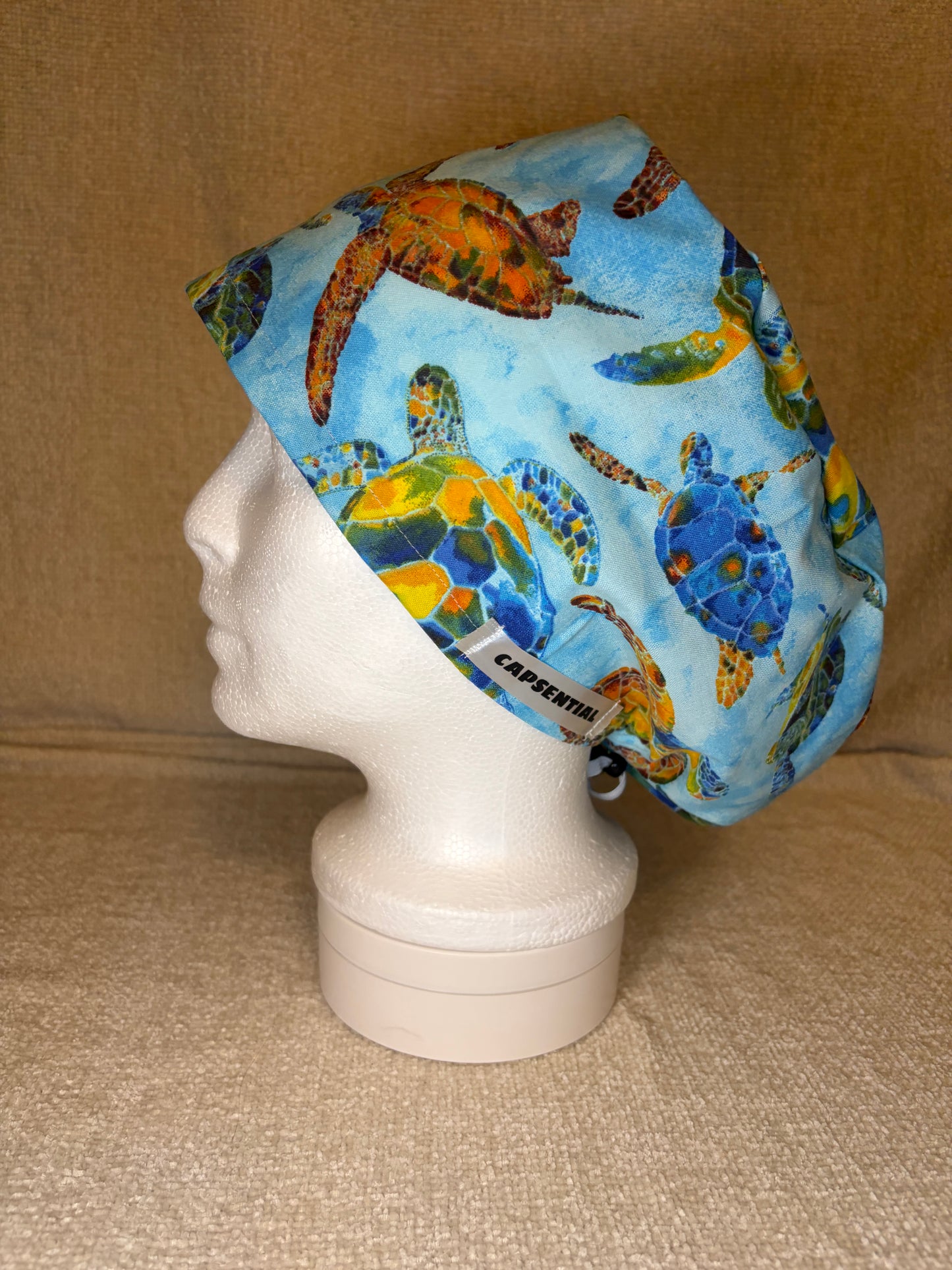 Sea Turtles Euro Scrub Cap