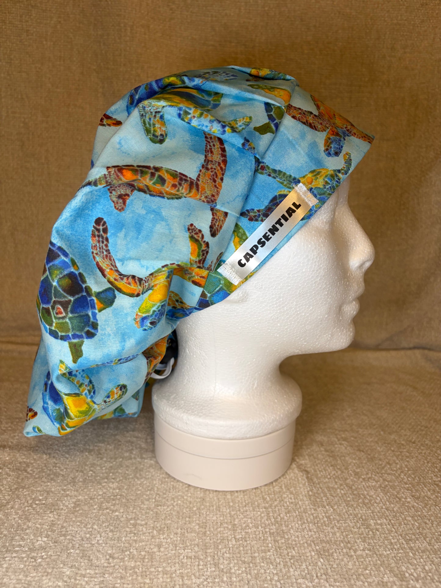 Bouffant/Ponytail: Sea Turtles