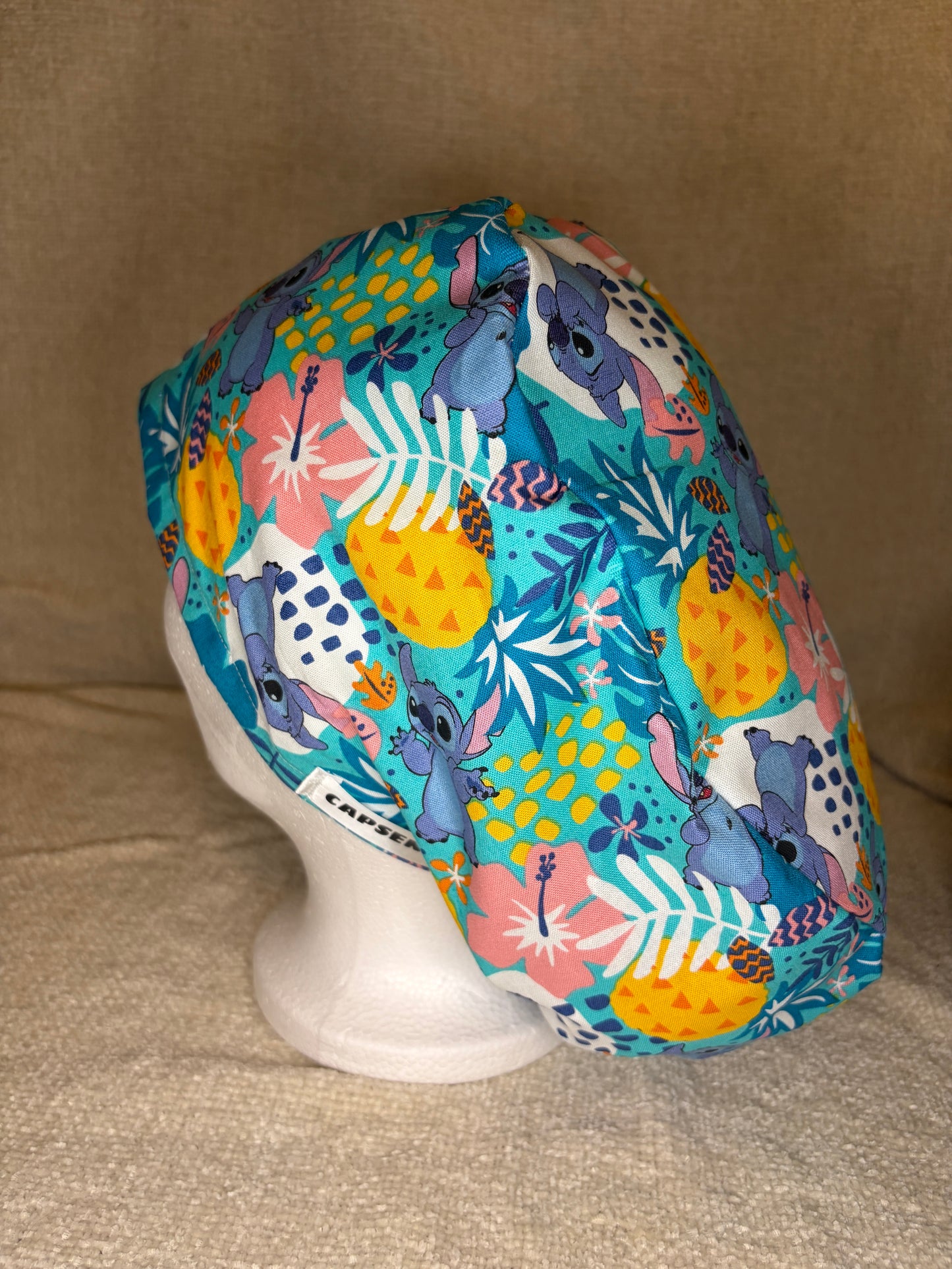 Stitch Summer Euro Scrub Cap