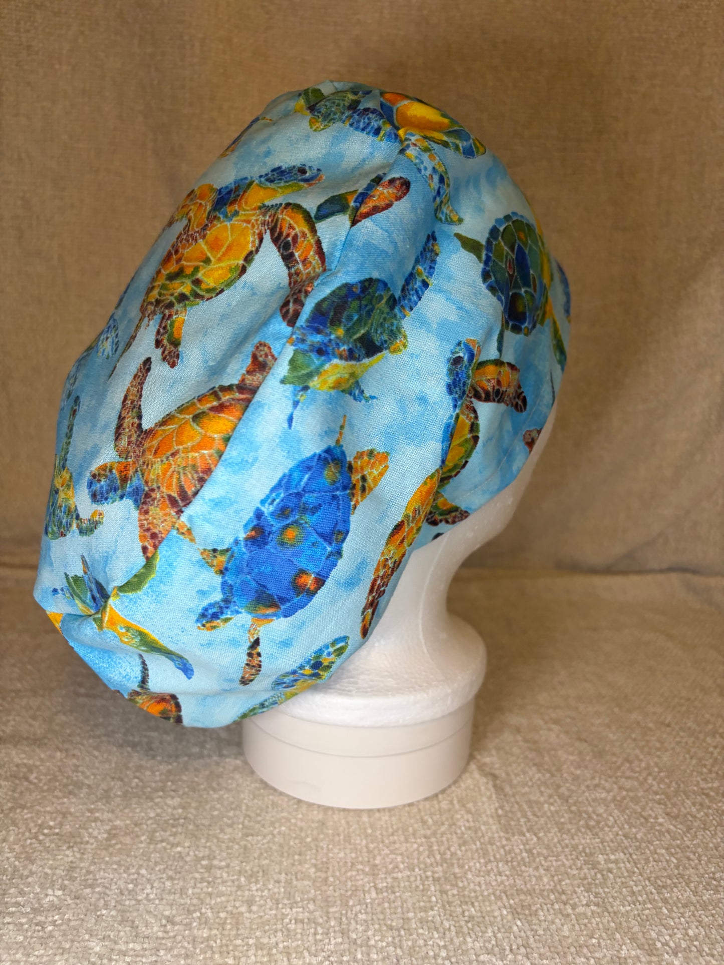 Sea Turtles Euro Scrub Cap