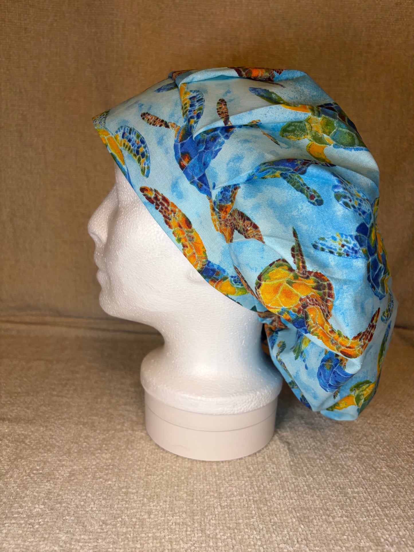 Bouffant/Ponytail: Sea Turtles