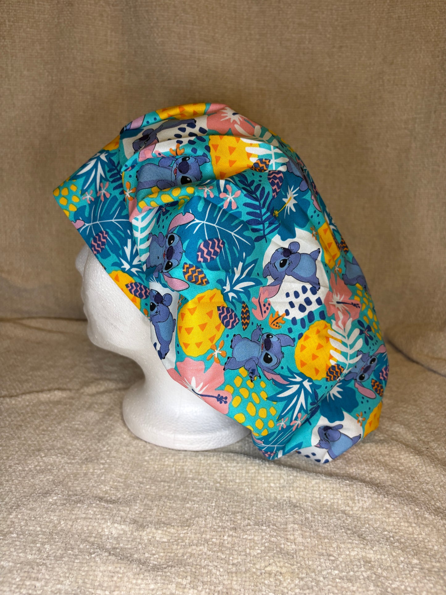 Stitch Summer Bouffant Scrub Cap