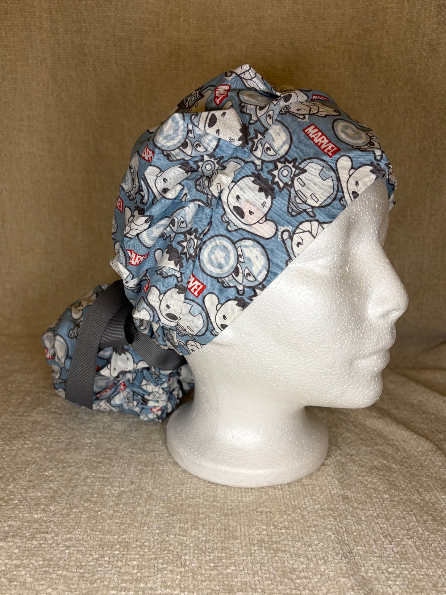 Avengers Blue Bouffant Scrub Cap