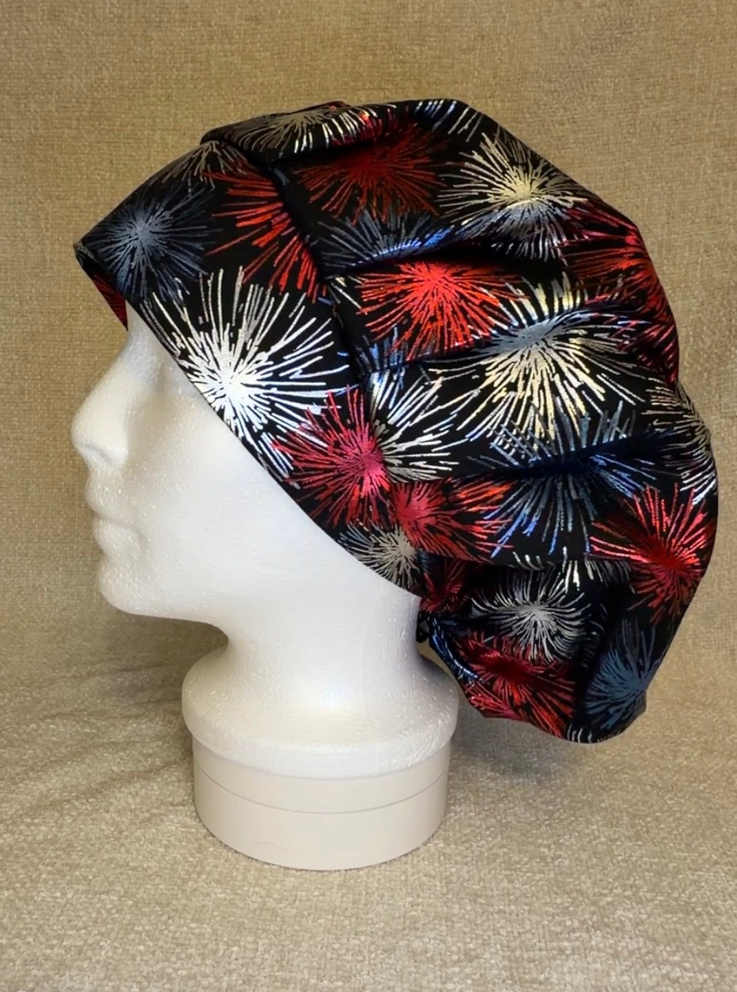 Bouffant/Ponytail: Metallic Fireworks