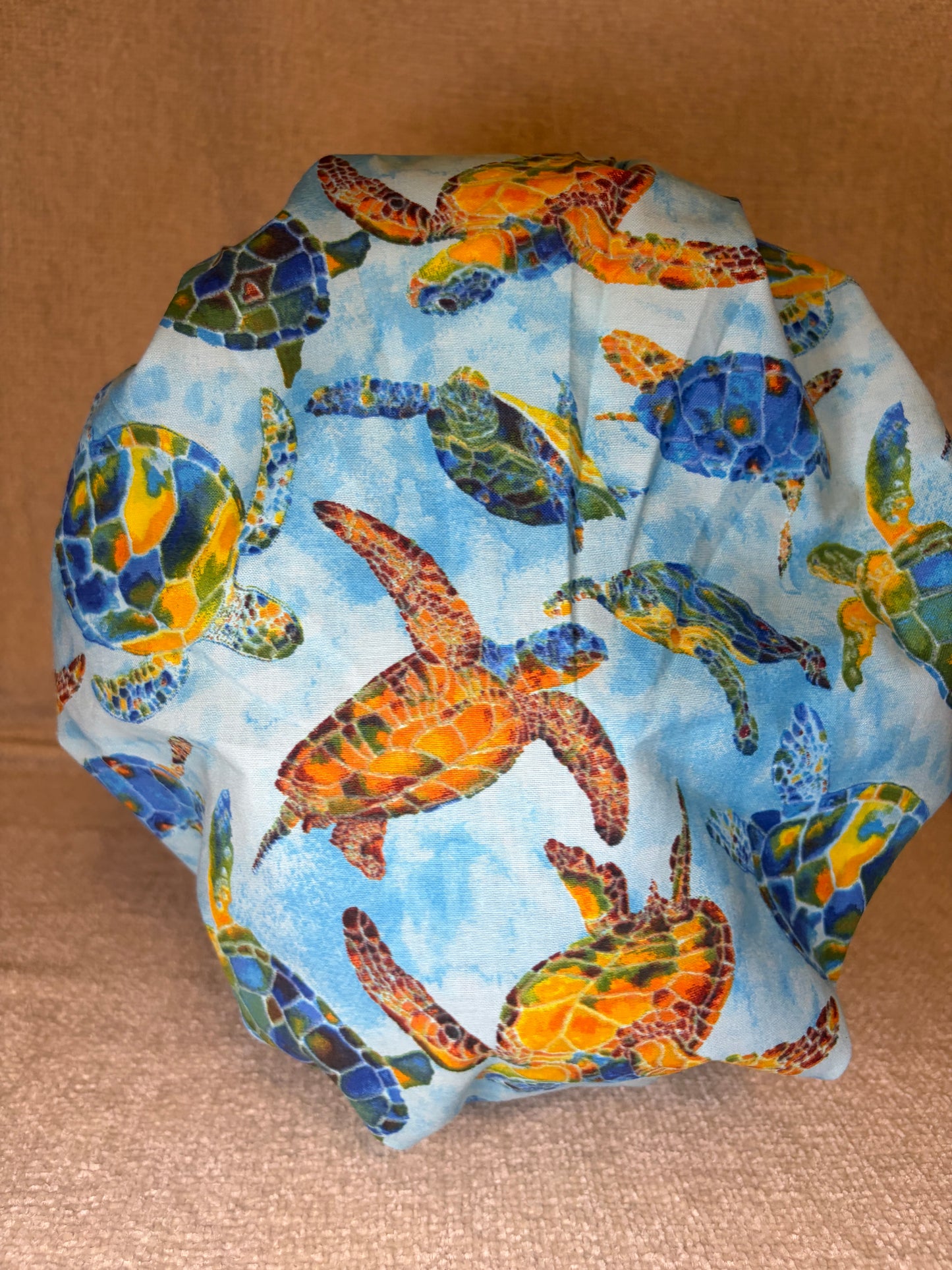 Bouffant/Ponytail: Sea Turtles