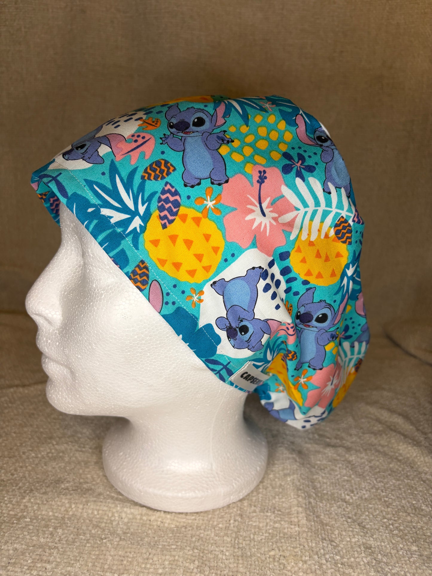 Stitch Summer Euro Scrub Cap