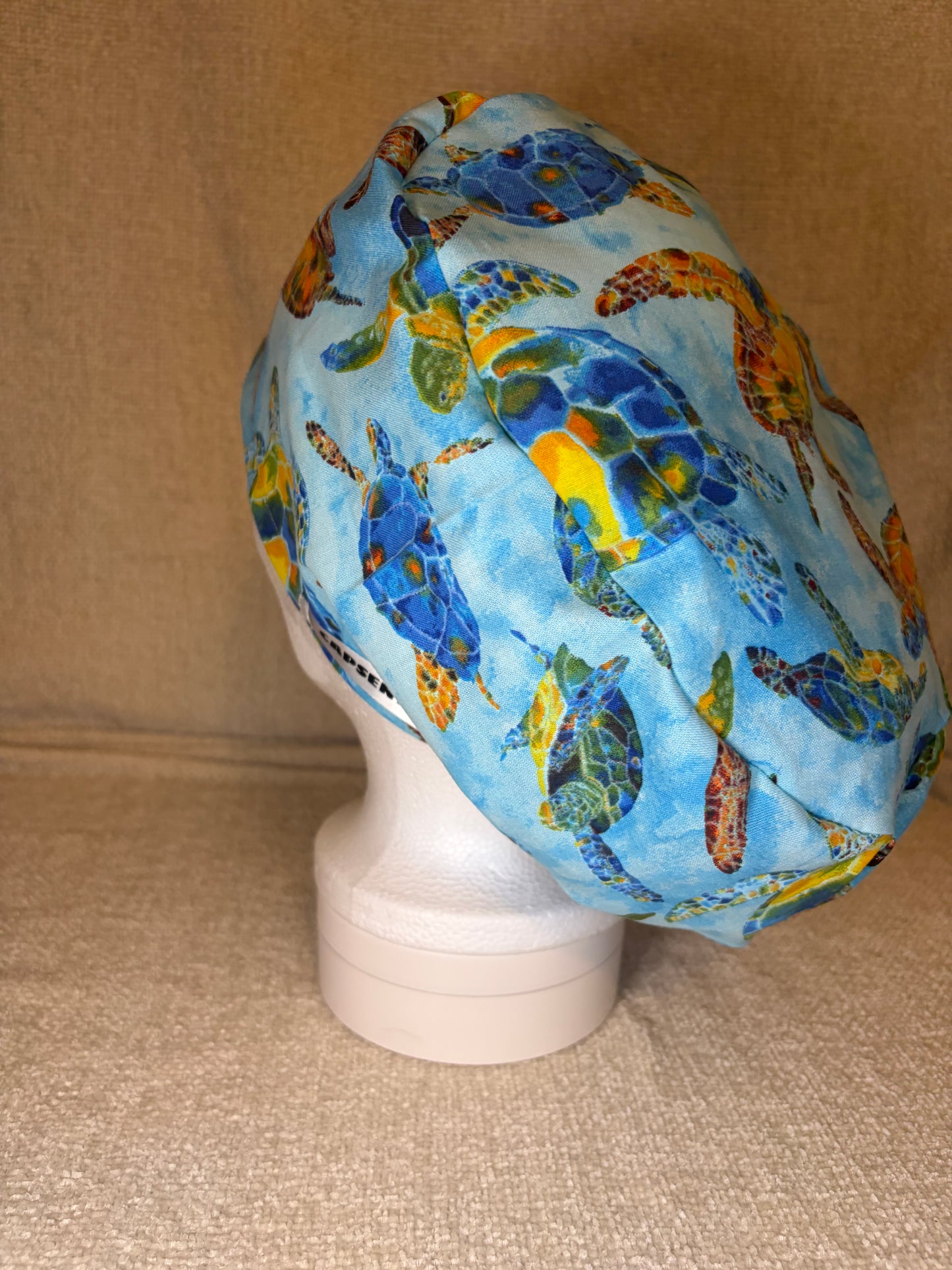 Sea Turtles Euro Scrub Cap