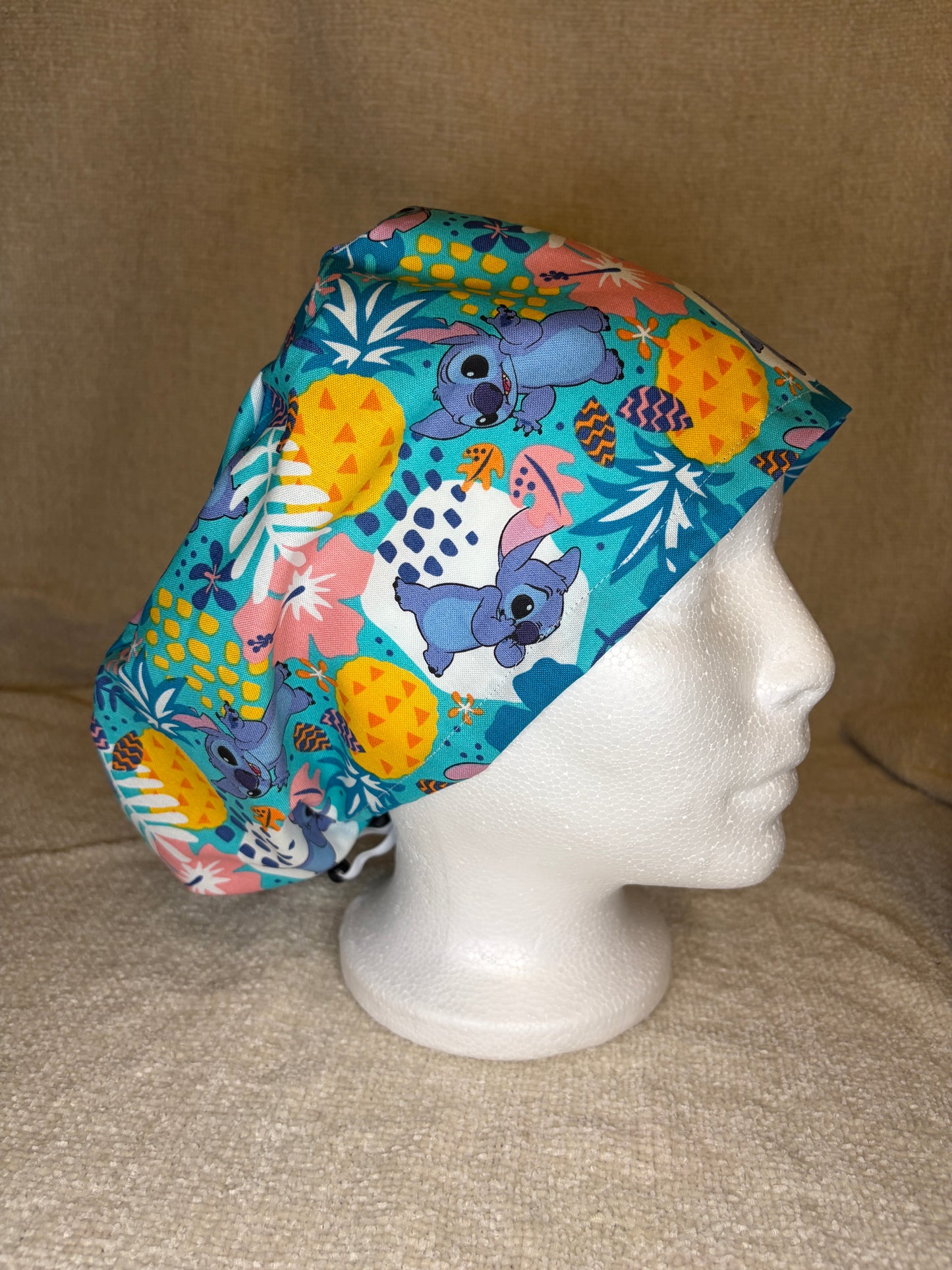 Stitch Summer Euro Scrub Cap