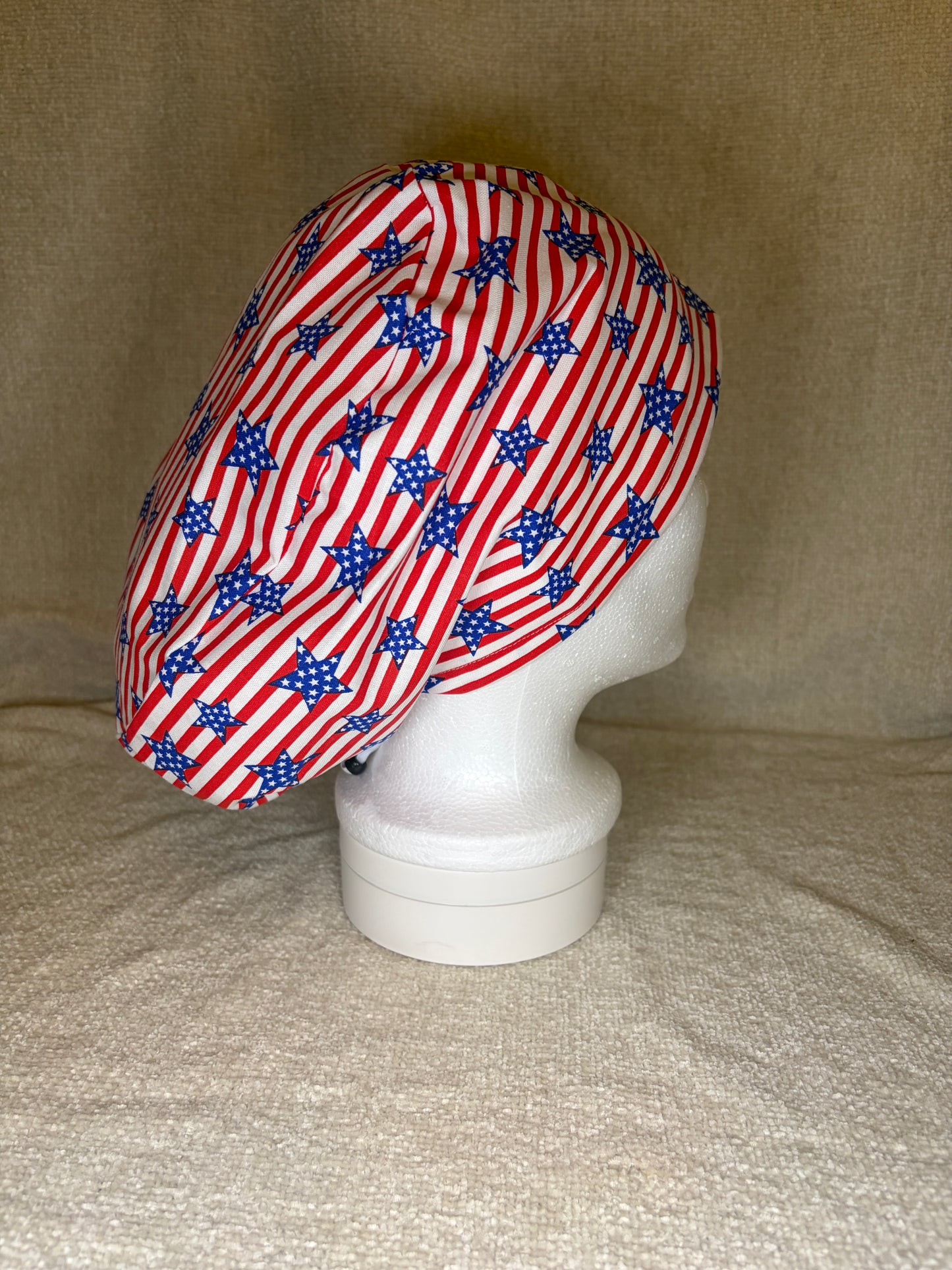 Stars and Stripes Euro Scrub Cap