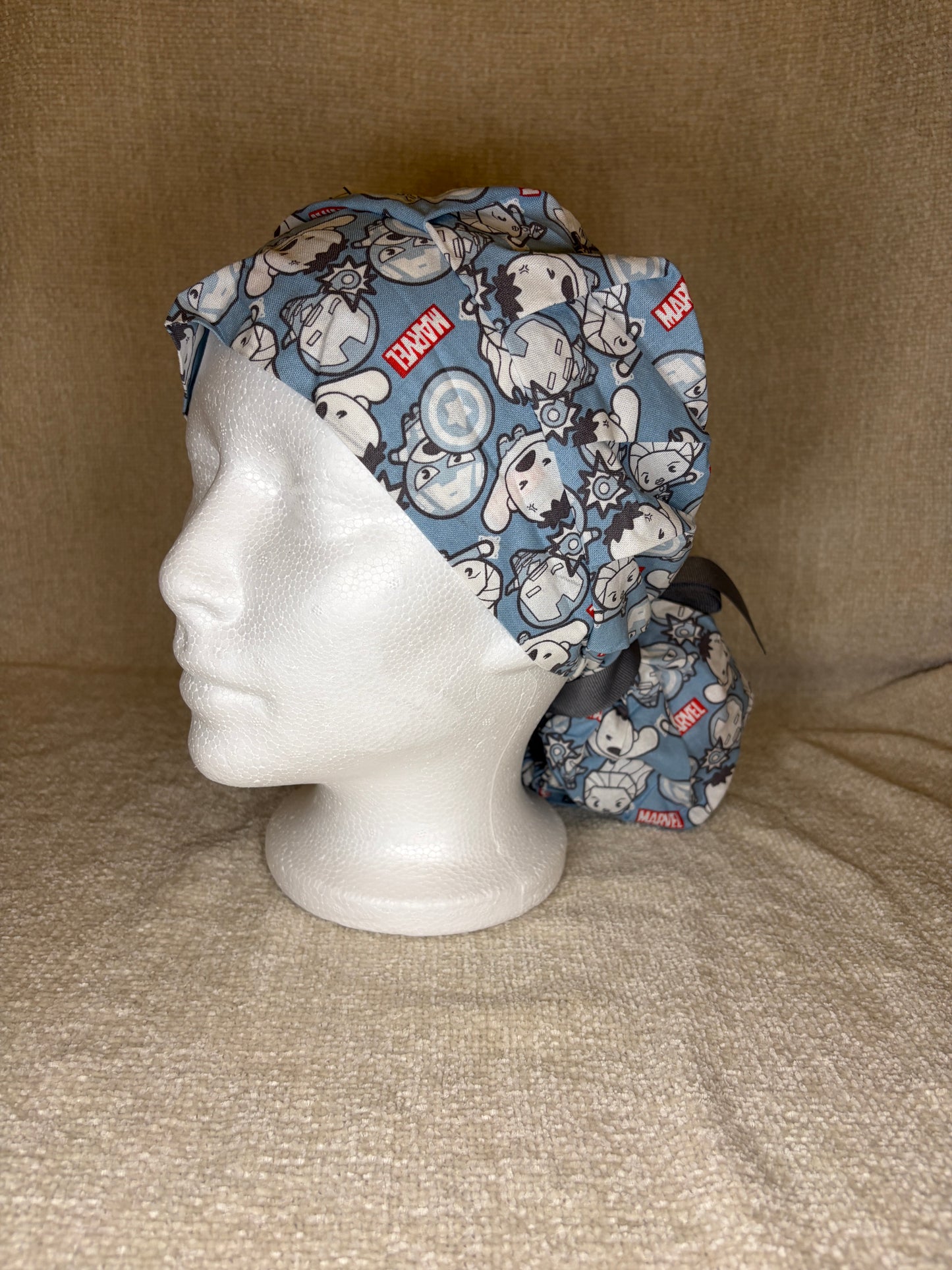 Avengers Blue Bouffant Scrub Cap