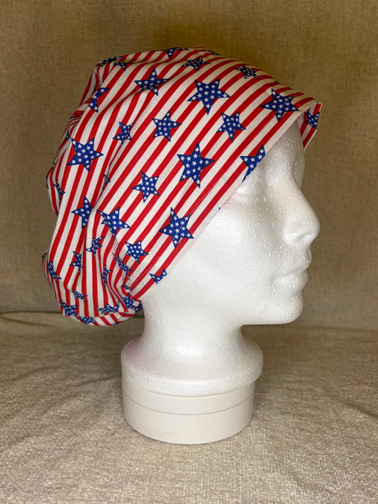 Stars and Stripes Euro Scrub Cap