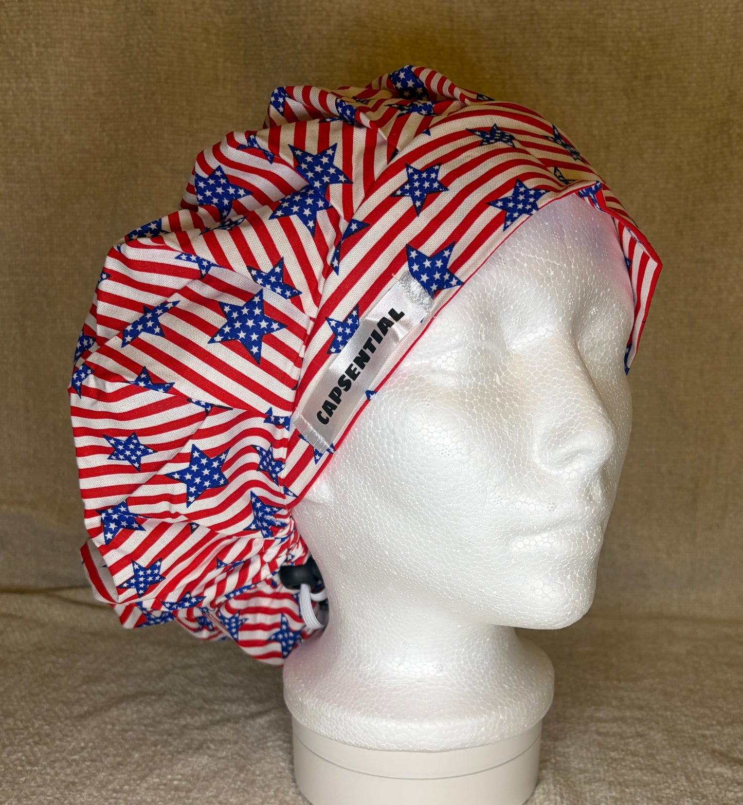 Stars & Stripes Bouffant Scrub Cap