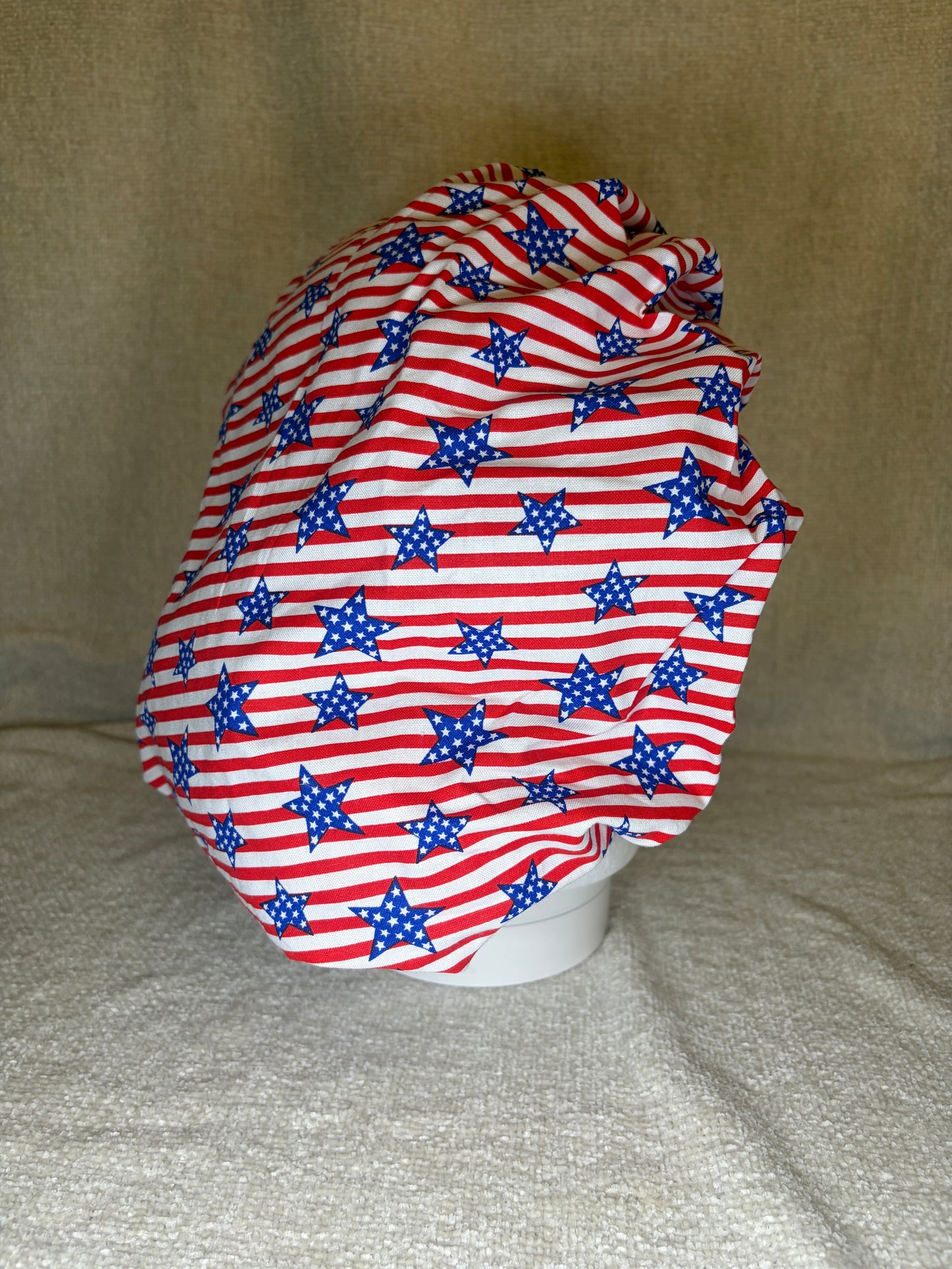 Stars & Stripes Bouffant Scrub Cap