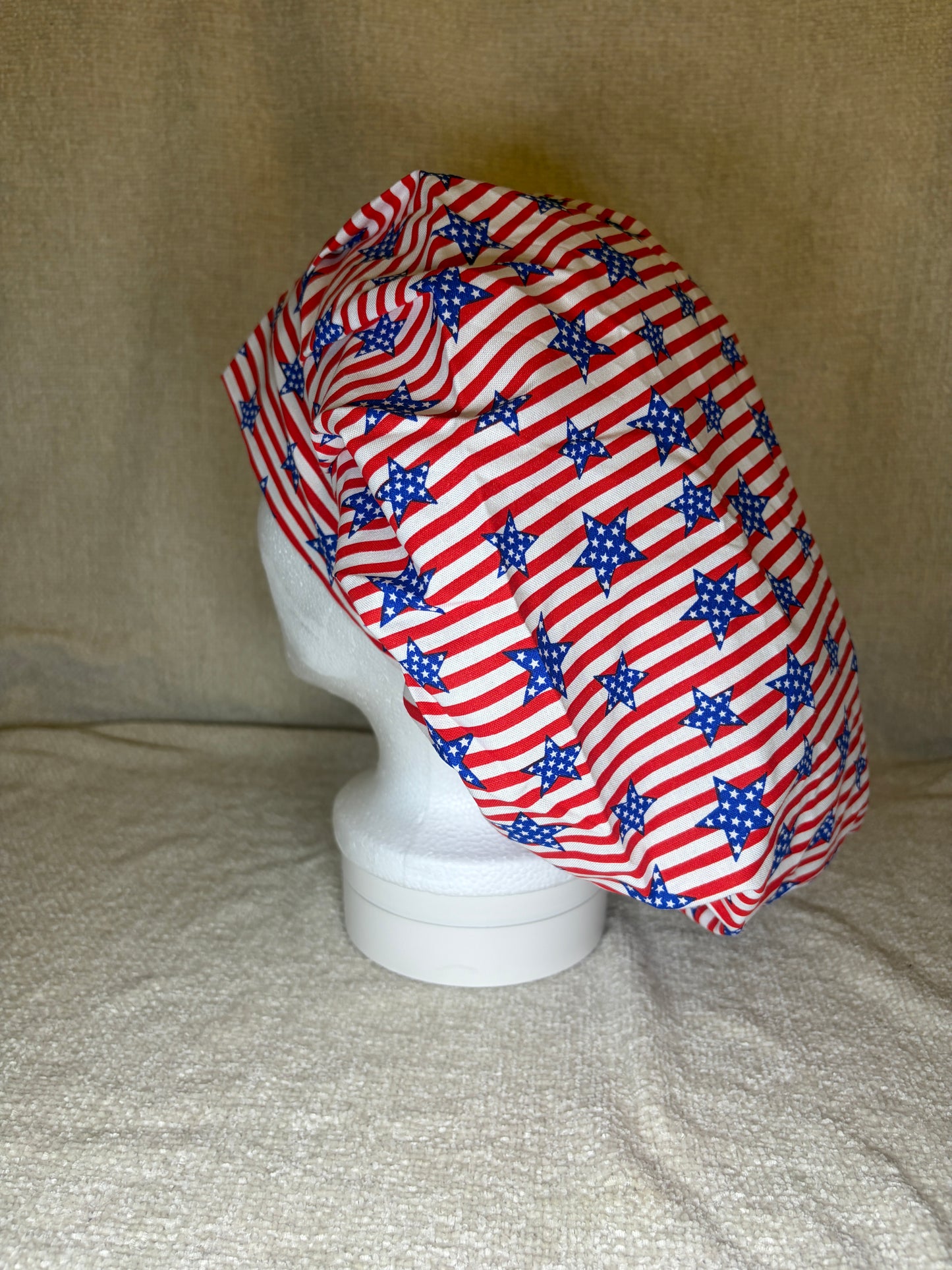 Stars & Stripes Bouffant Scrub Cap