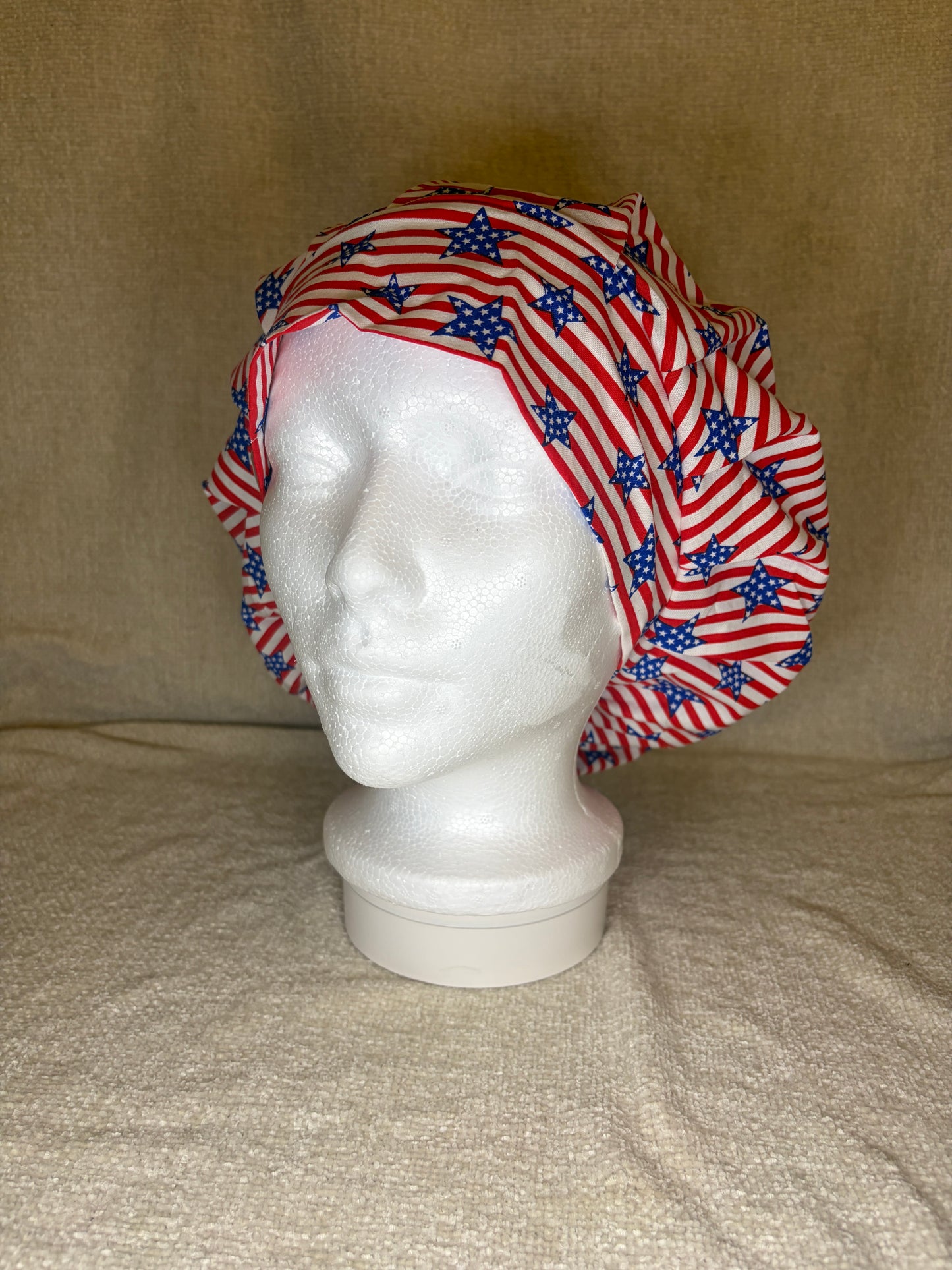 Stars & Stripes Bouffant Scrub Cap