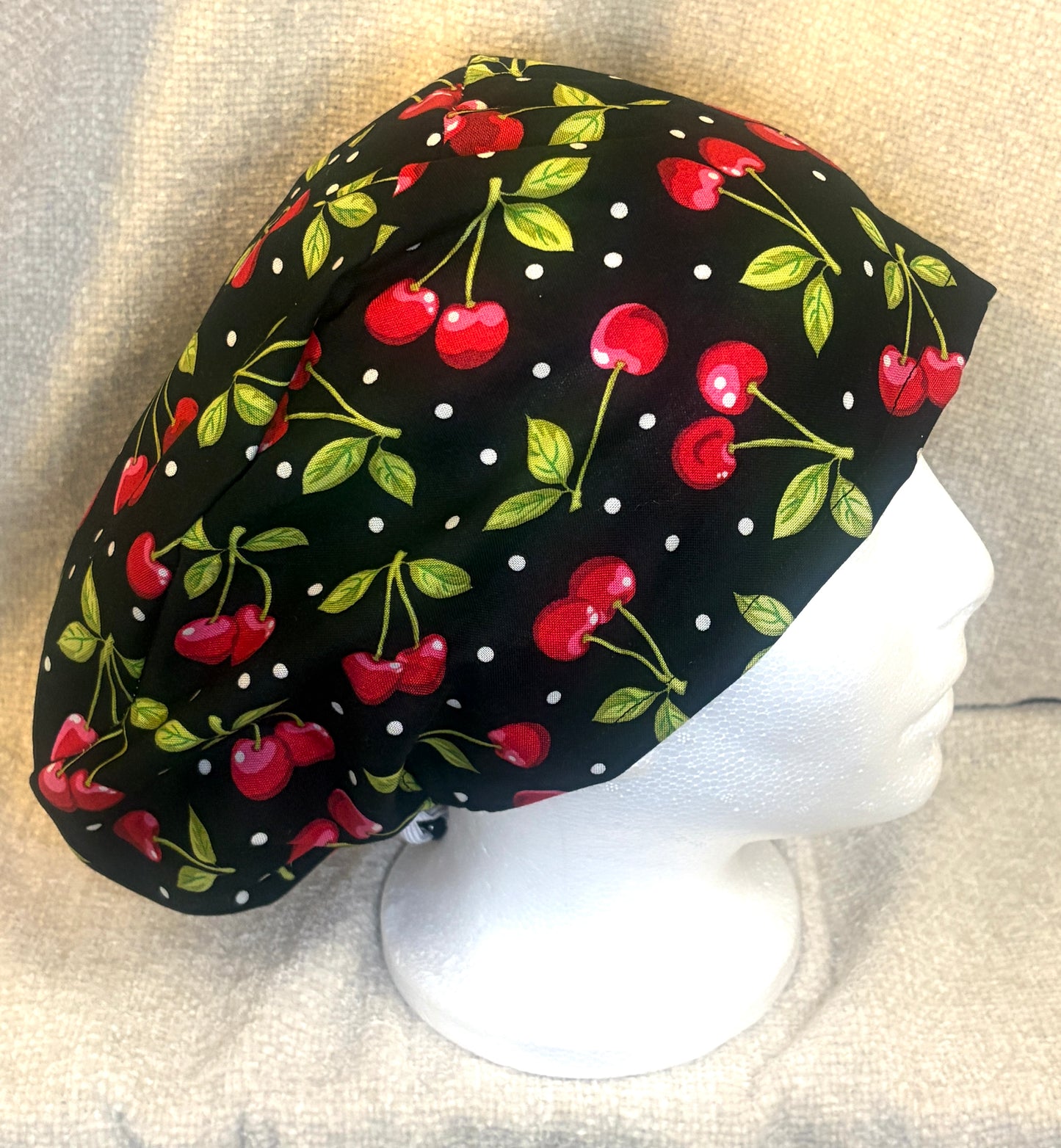 Cherries Euro Scrub Cap