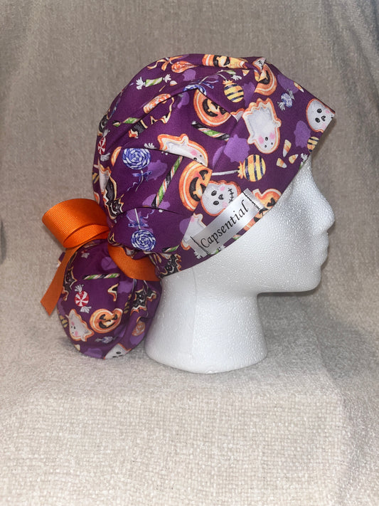 Bouffant/Ponytail: Halloween Candy