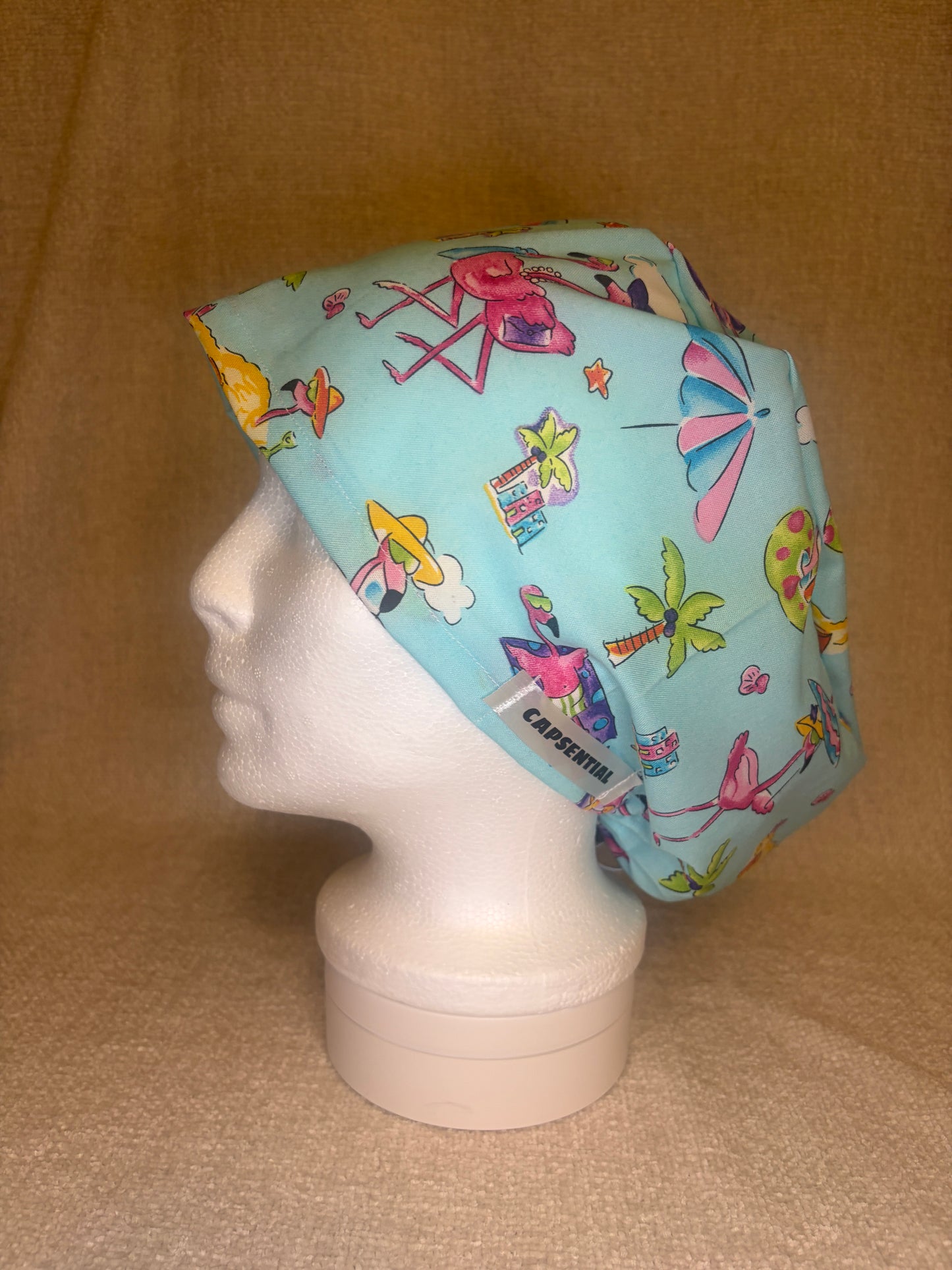 Flamingo & Chill Euro Scrub Cap