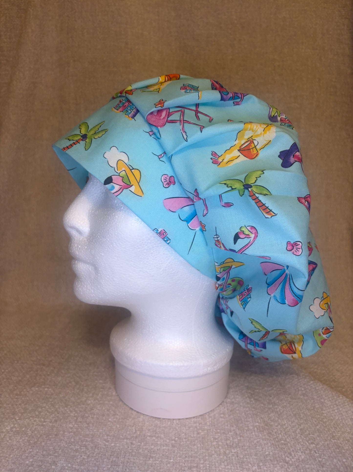 Bouffant/Ponytail: Flamingo & Chill
