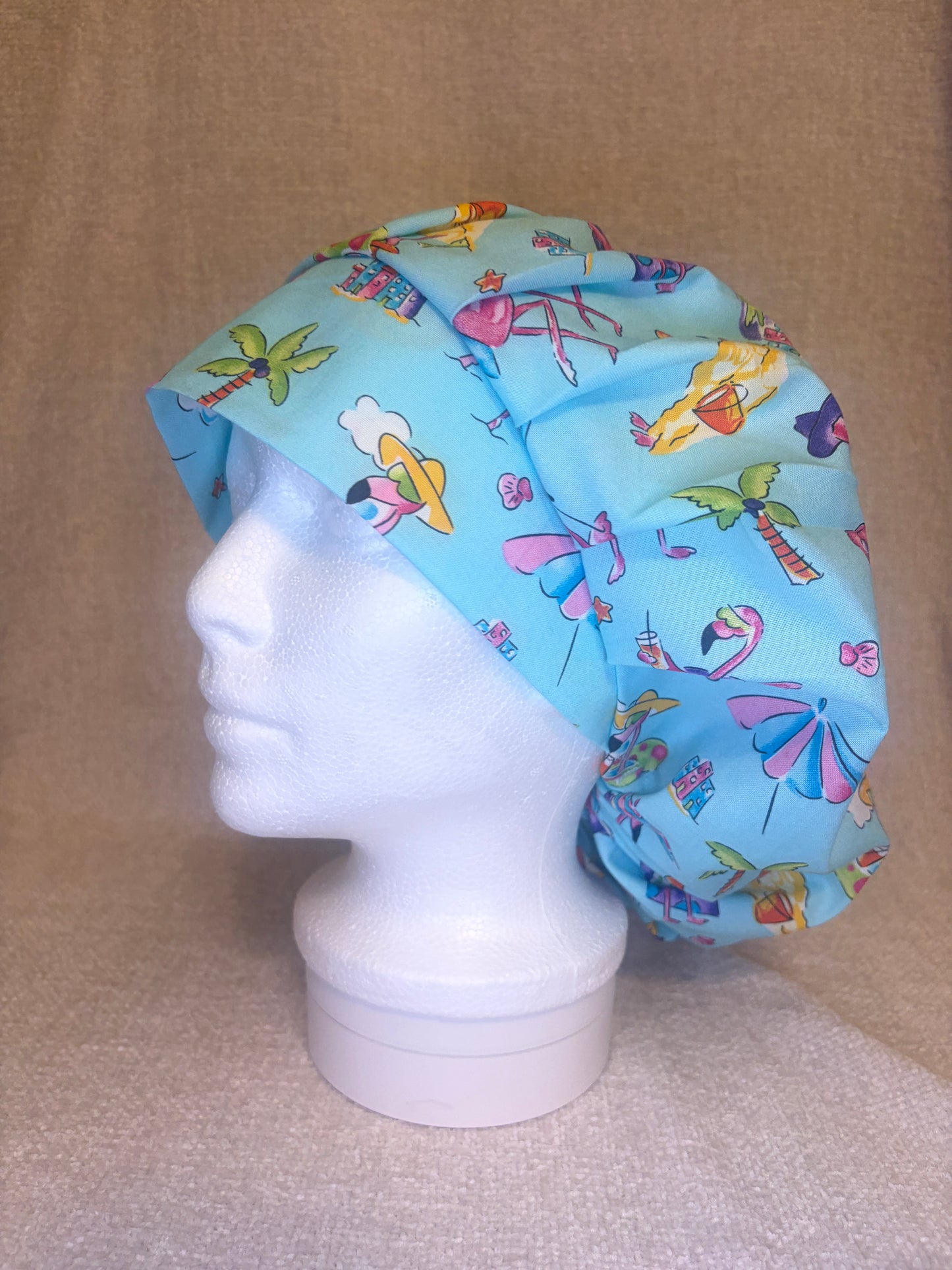 Bouffant/Ponytail: Flamingo & Chill