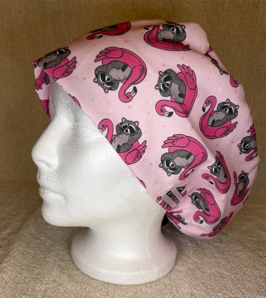 Raccoon Floatie Euro Scrub Cap — Capsential Select