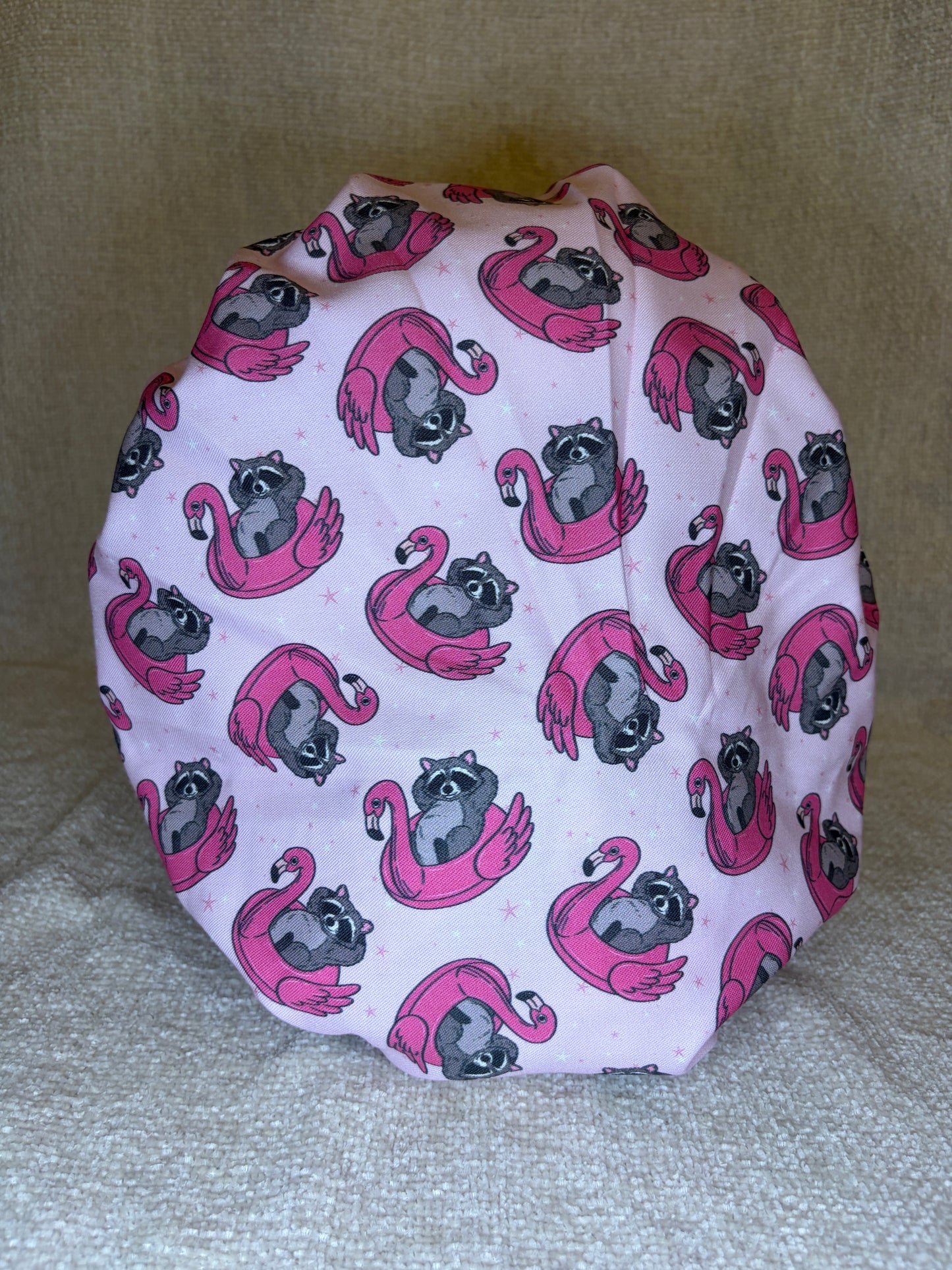 Raccoon Floatie Bouffant Scrub Cap — Capsential Select