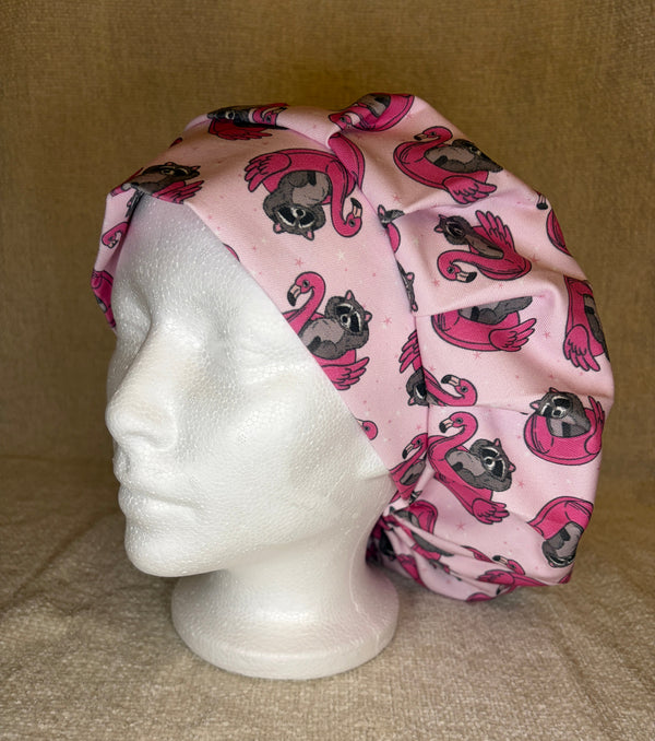 Raccoon Floatie Bouffant Select Scrub Cap