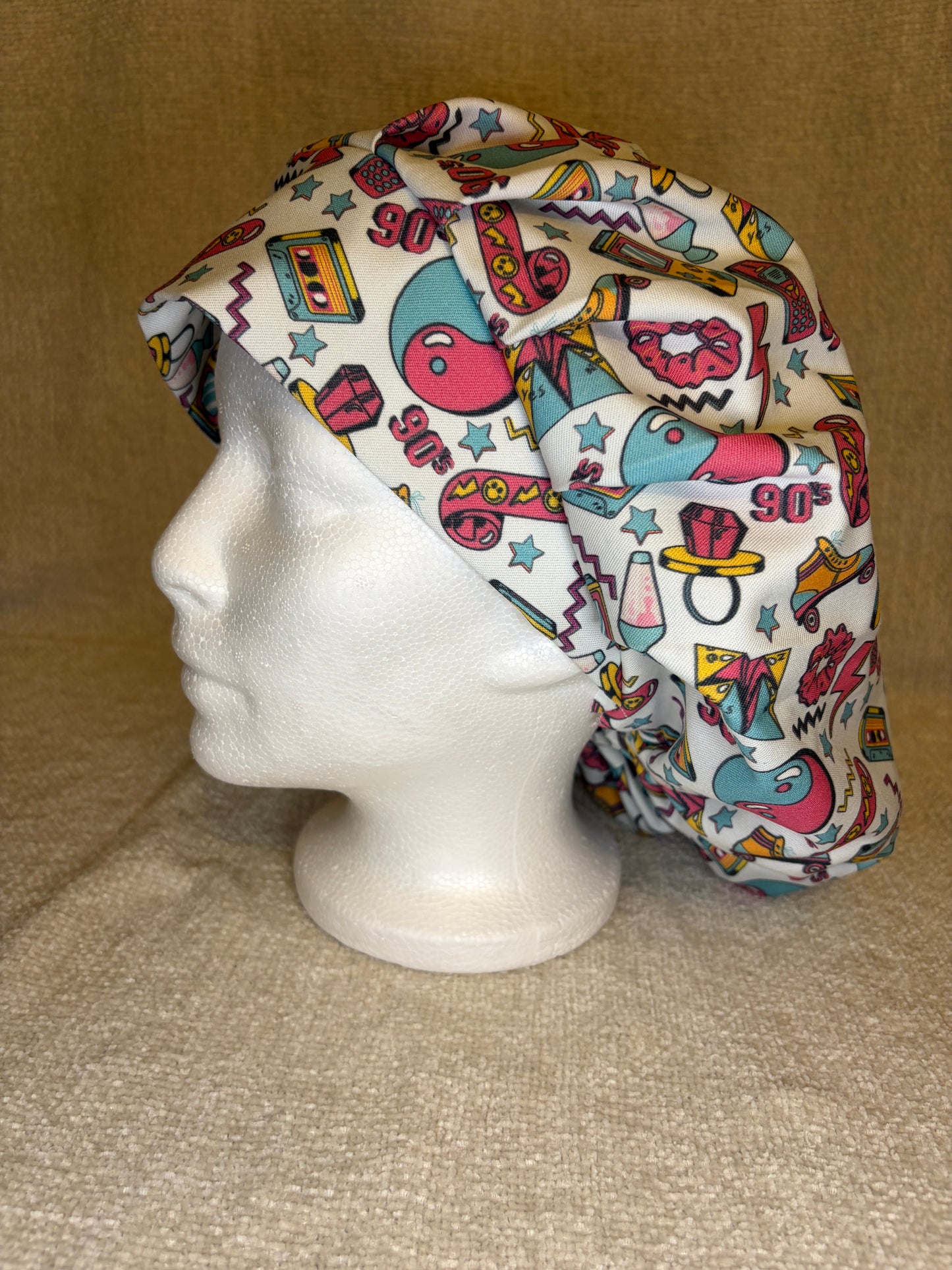 90s Vibe Bouffant Scrub Cap — Capsential Select
