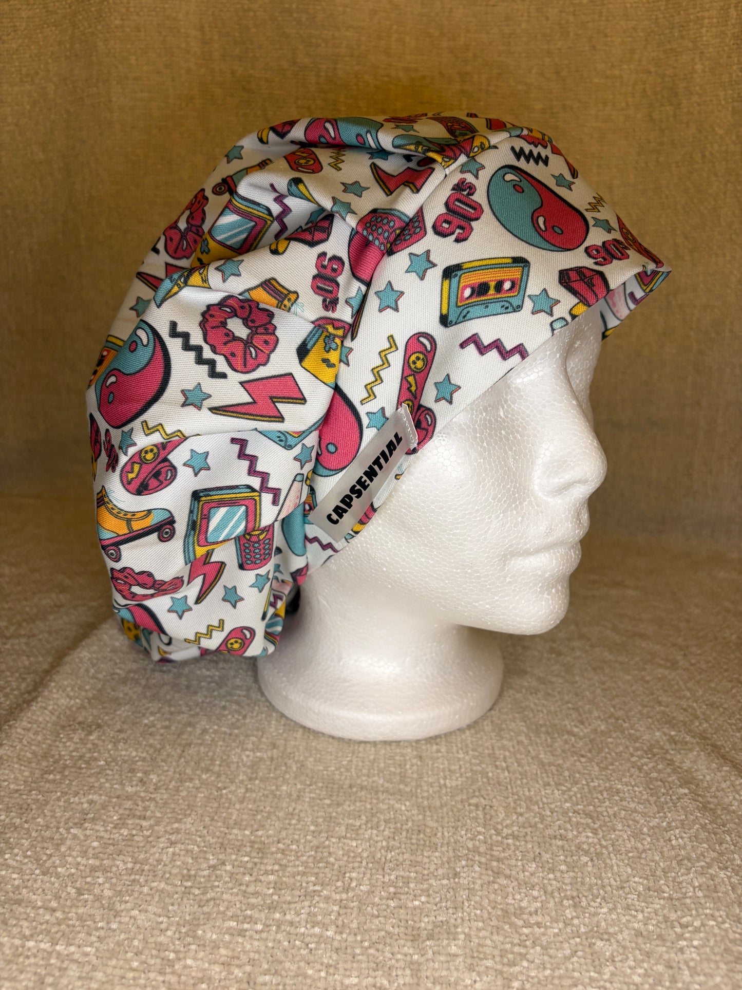 90s Vibe Bouffant Scrub Cap — Capsential Select