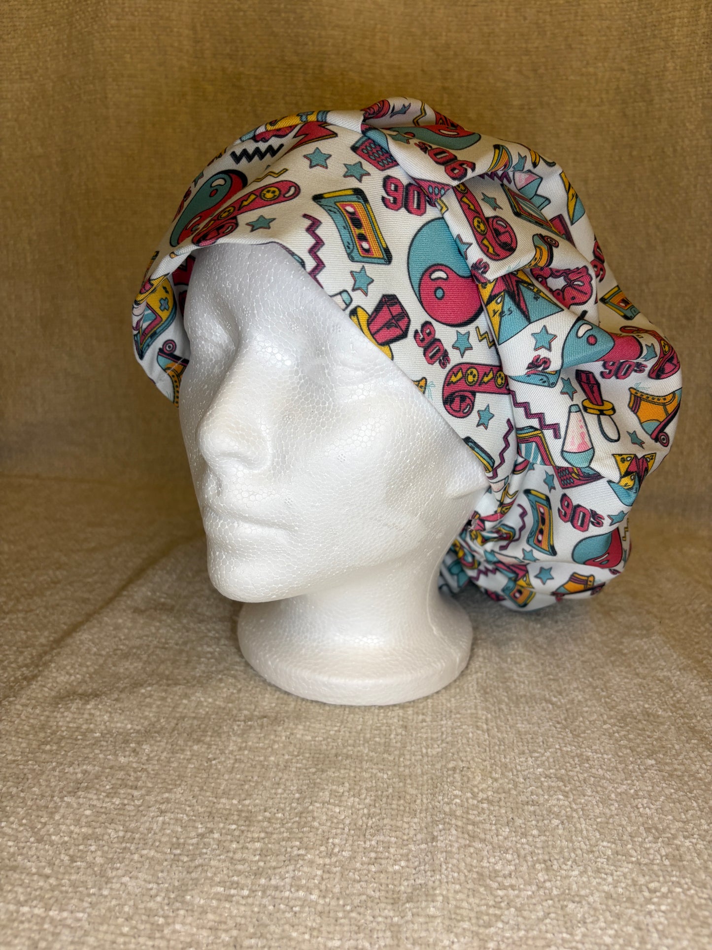 90s Vibe Bouffant Scrub Cap — Capsential Select