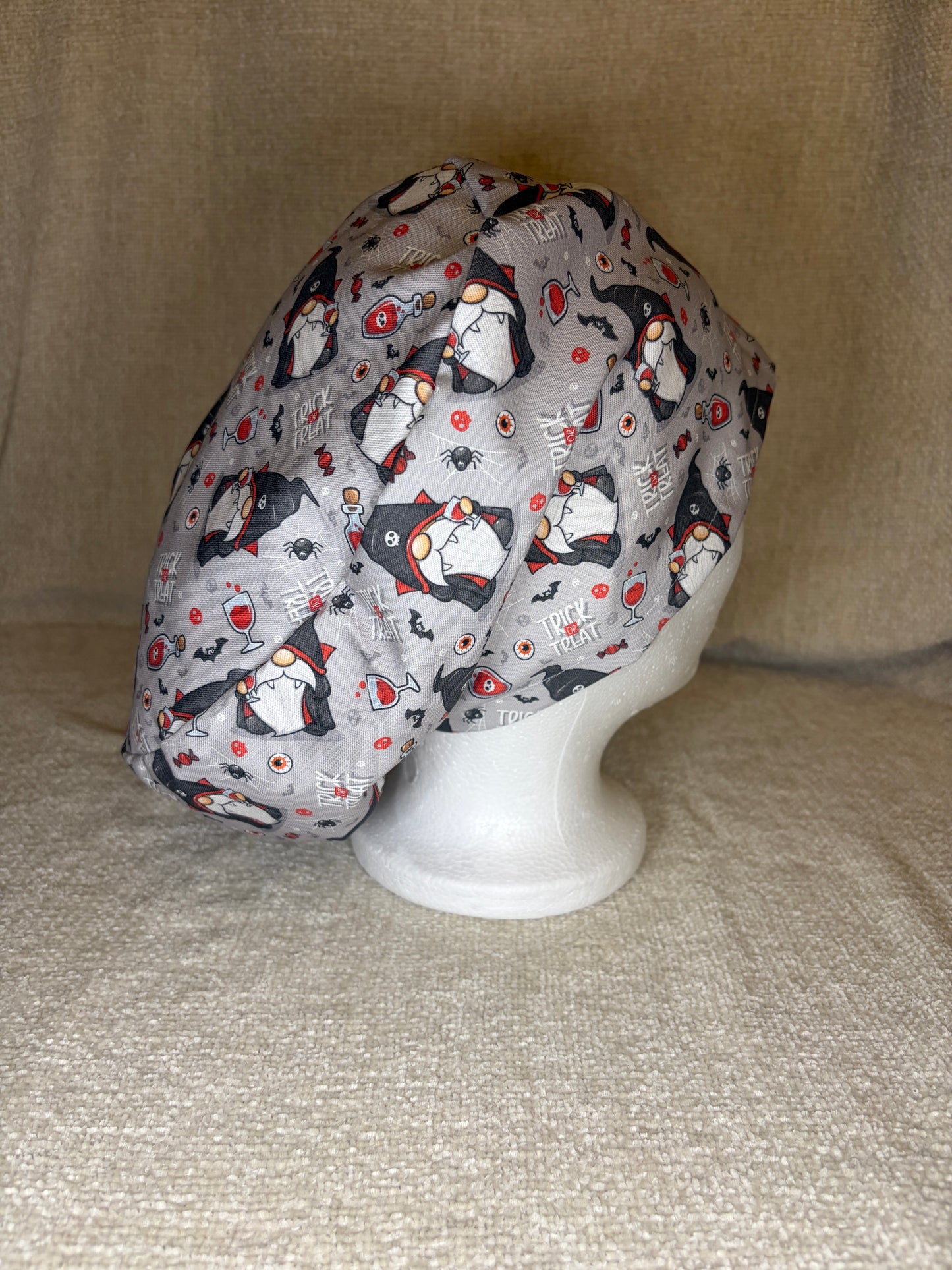 Vampire Gnome Euro Scrub Cap | Trick or Treat Halloween Print