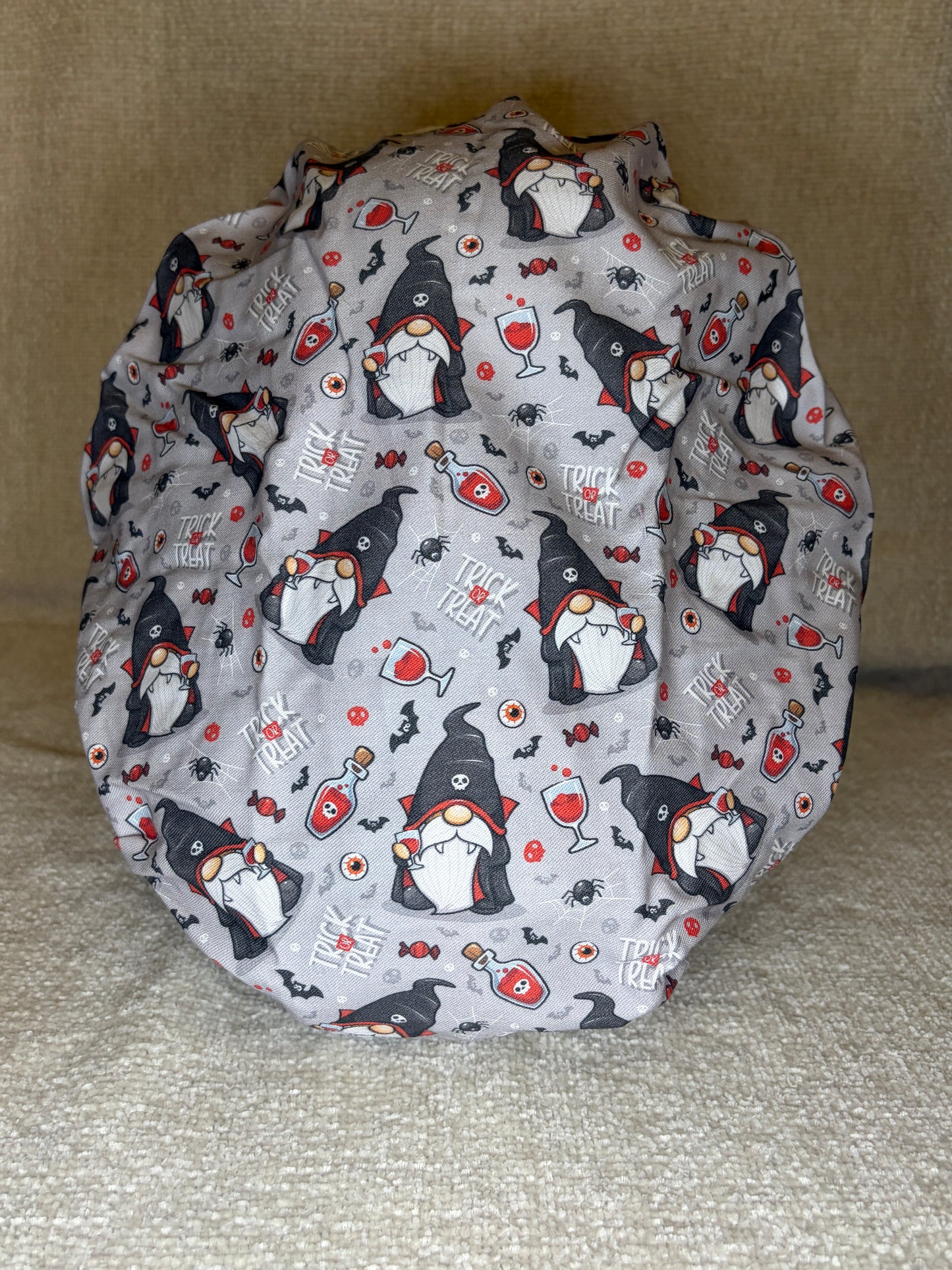 Vampire Gnome Bouffant Scrub Cap | Trick or Treat Halloween Print