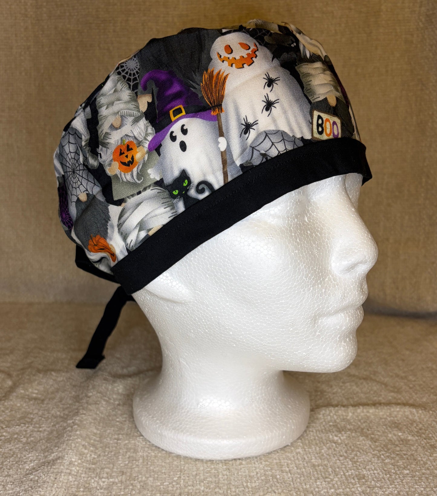 Spooky Gnome Squad Tie-Back Scrub Cap | Halloween Costume Gnomes