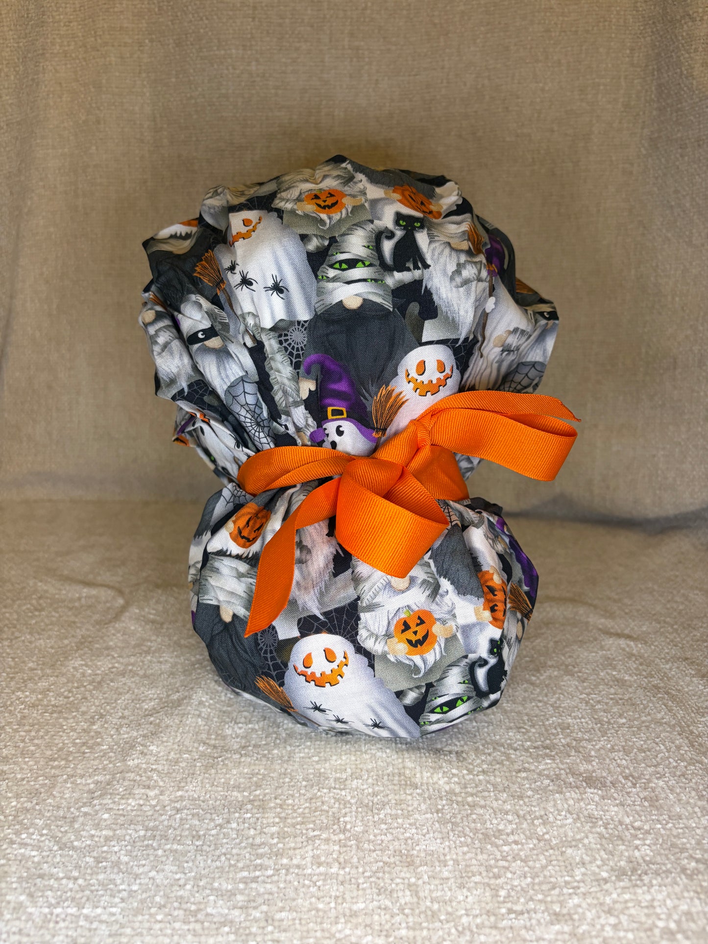 Spooky Gnome Squad Bouffant Scrub Cap | Halloween Costume Gnomes