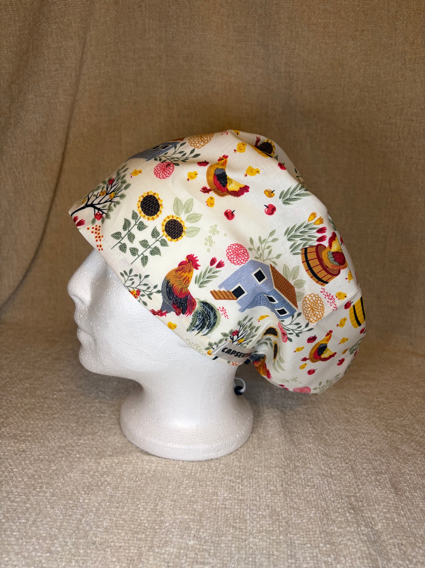 Farmhouse Harvest Scrub Cap – Euro Style | Capsential
