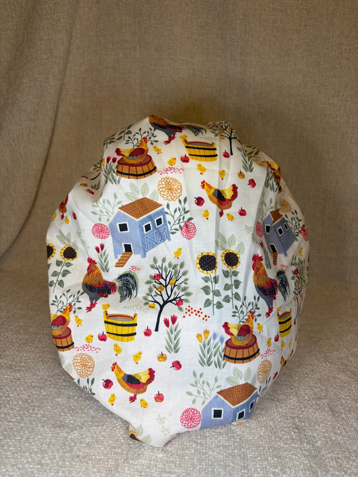 Farmhouse Harvest Scrub Cap – Bouffant Style | Capsential