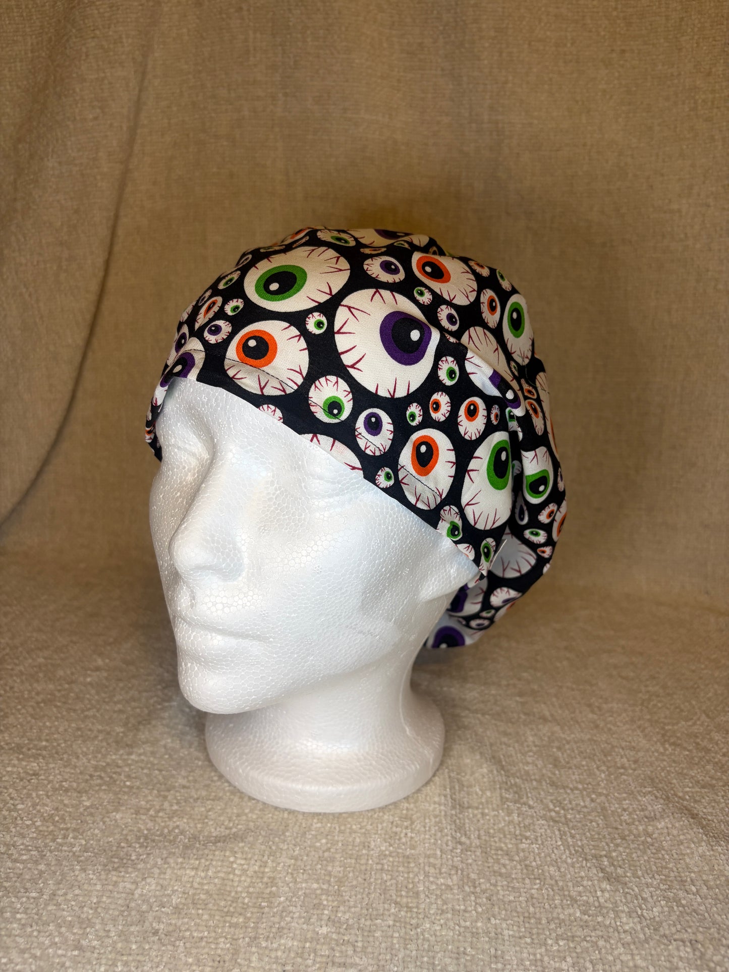 Spooky Eyes Scrub Cap – Euro Style | Capsential