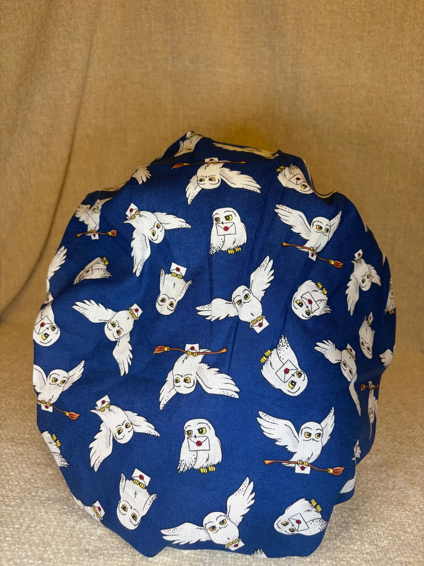 Messenger Owl Scrub Cap – Bouffant Style | Capsential