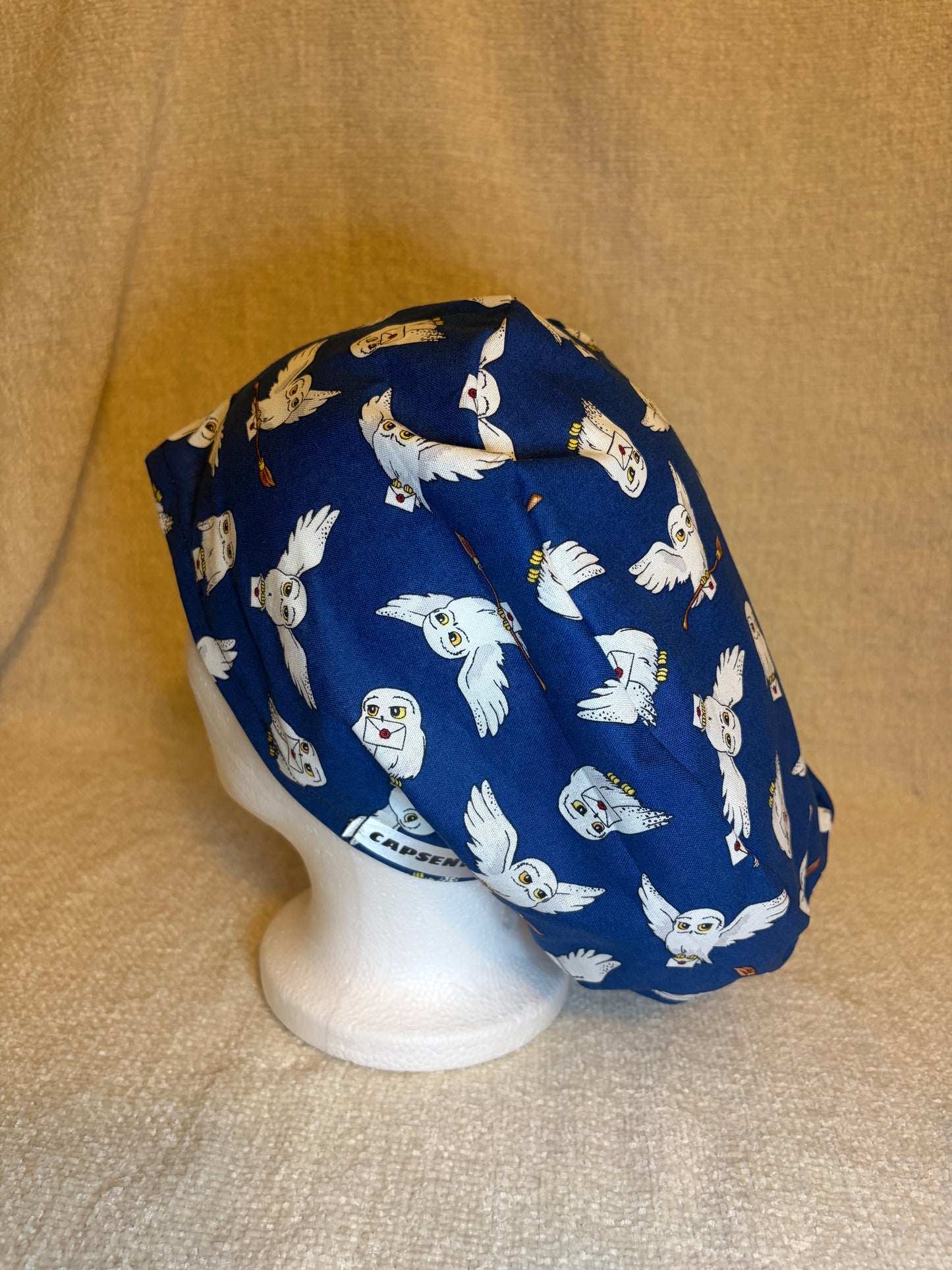 Messenger Owl Scrub Cap – Euro Style | Capsential