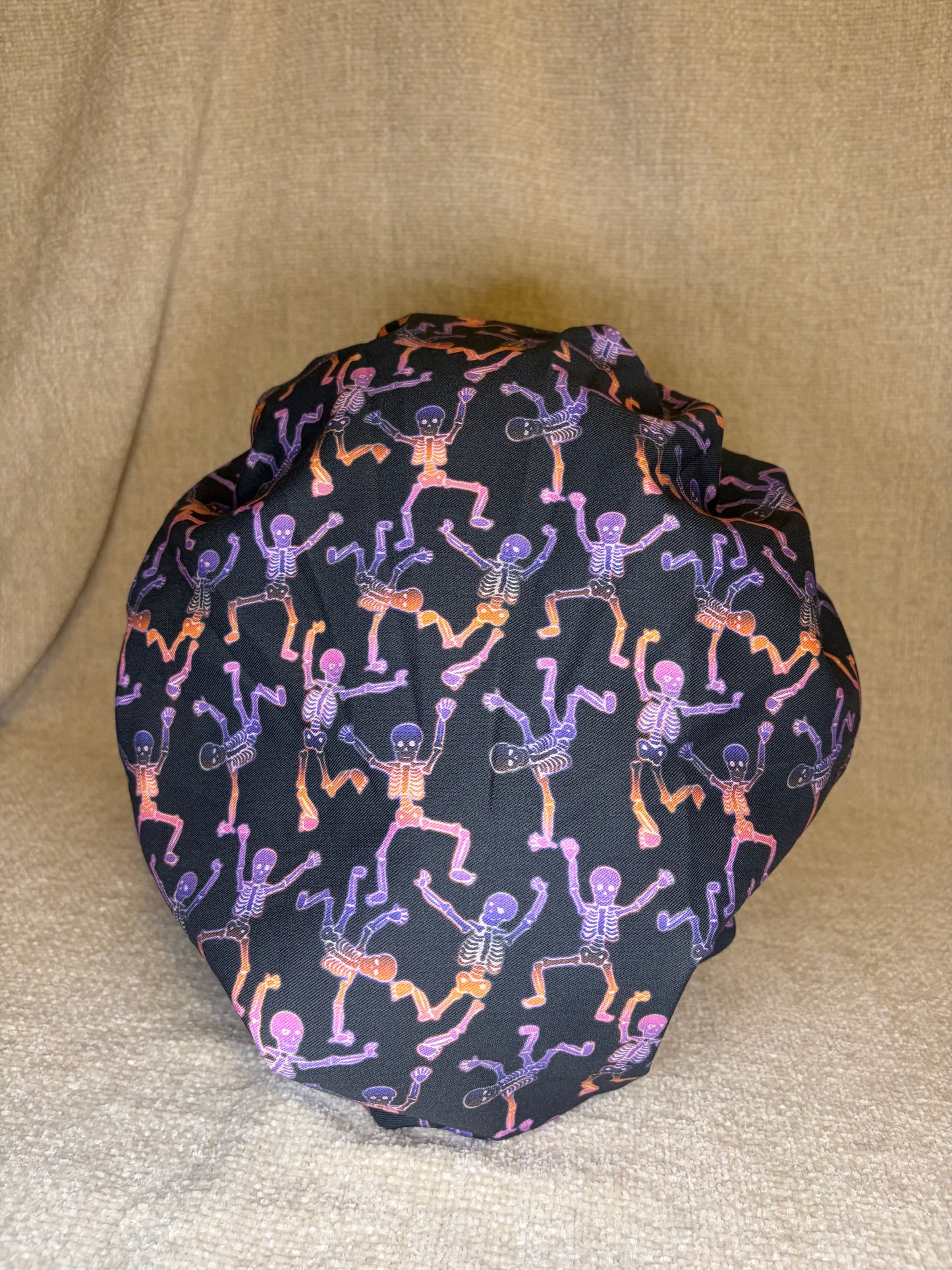 Dancing Skeletons Scrub Cap – Bouffant Style | Capsential Select